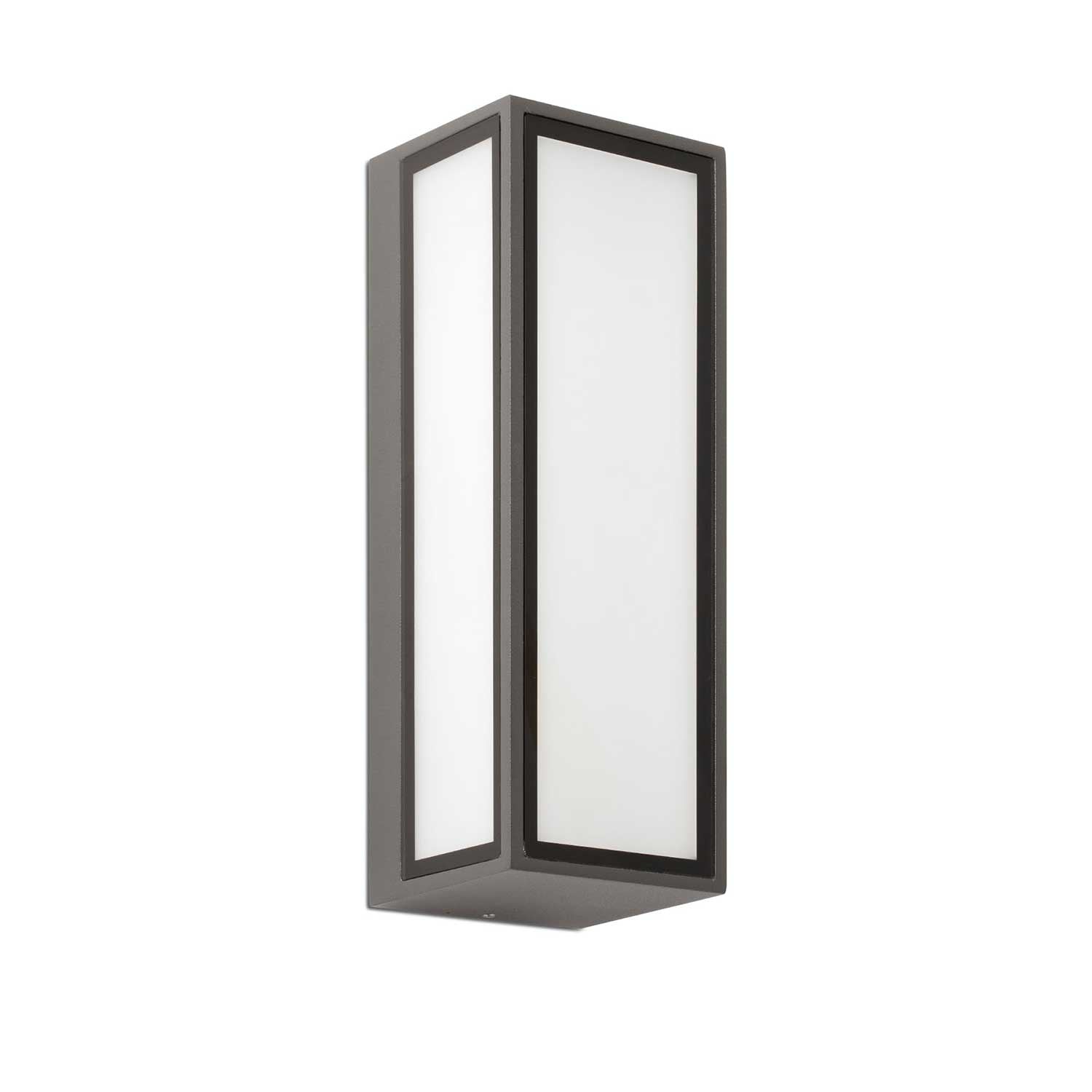 Pivot - Applique murale extérieure à led en acier et verre