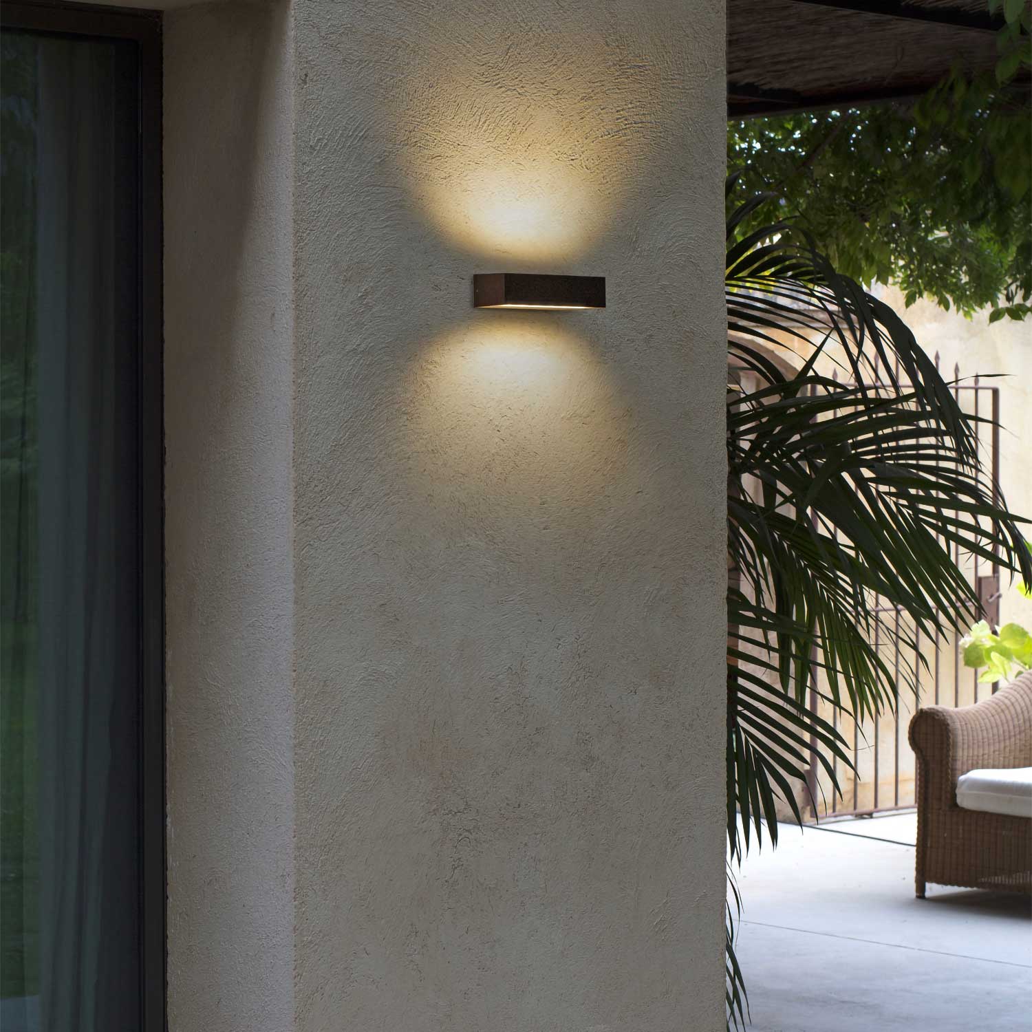 Doro - Applique murale led en acier pour extérieur moderne