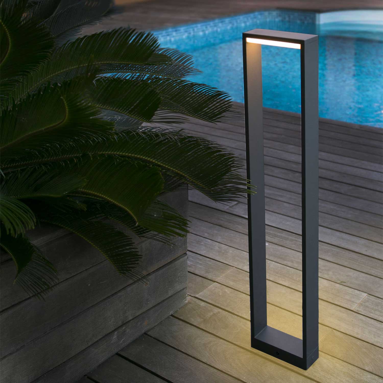 Alp - Baliza led 3000K para iluminación de jardín moderna