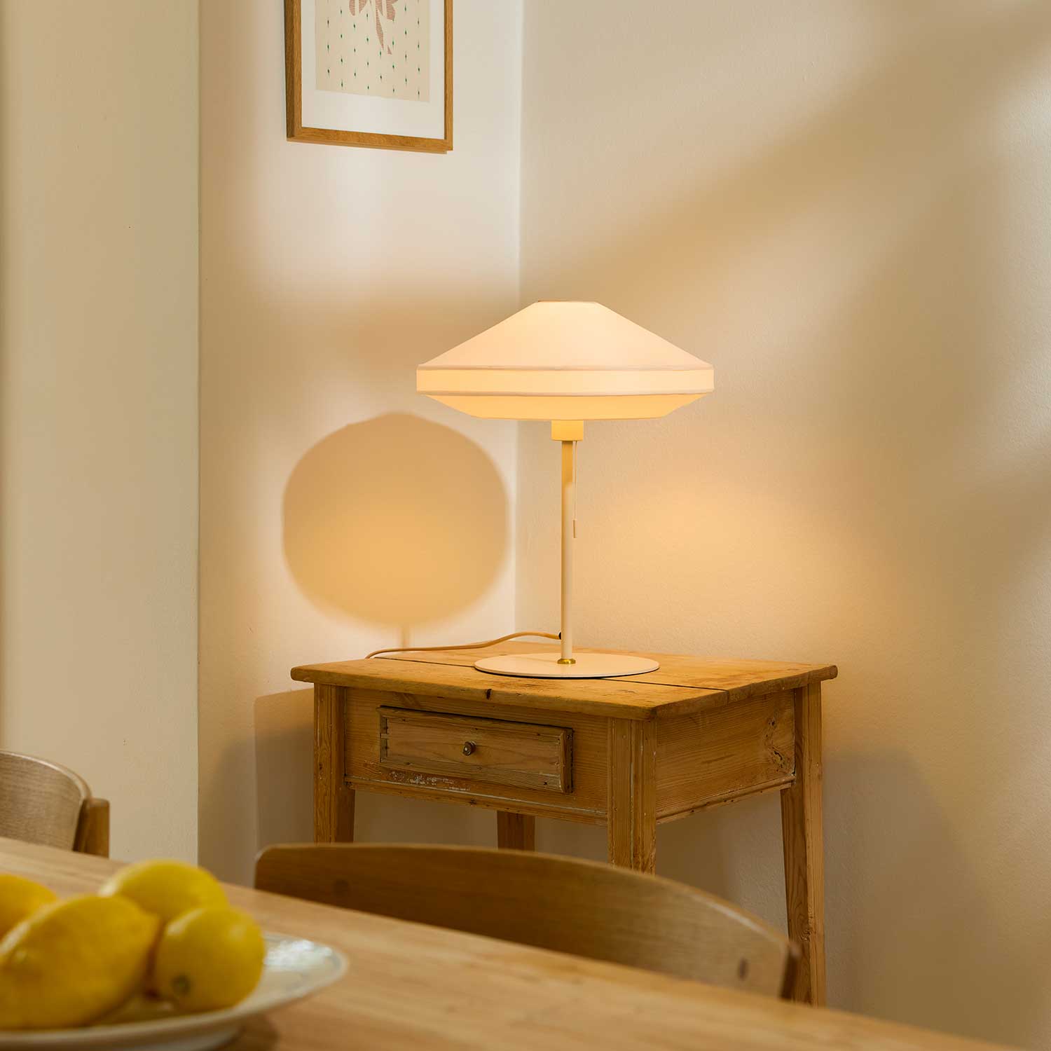 Paris Soft - Lampe à poser abat-jour en tissu chic et design