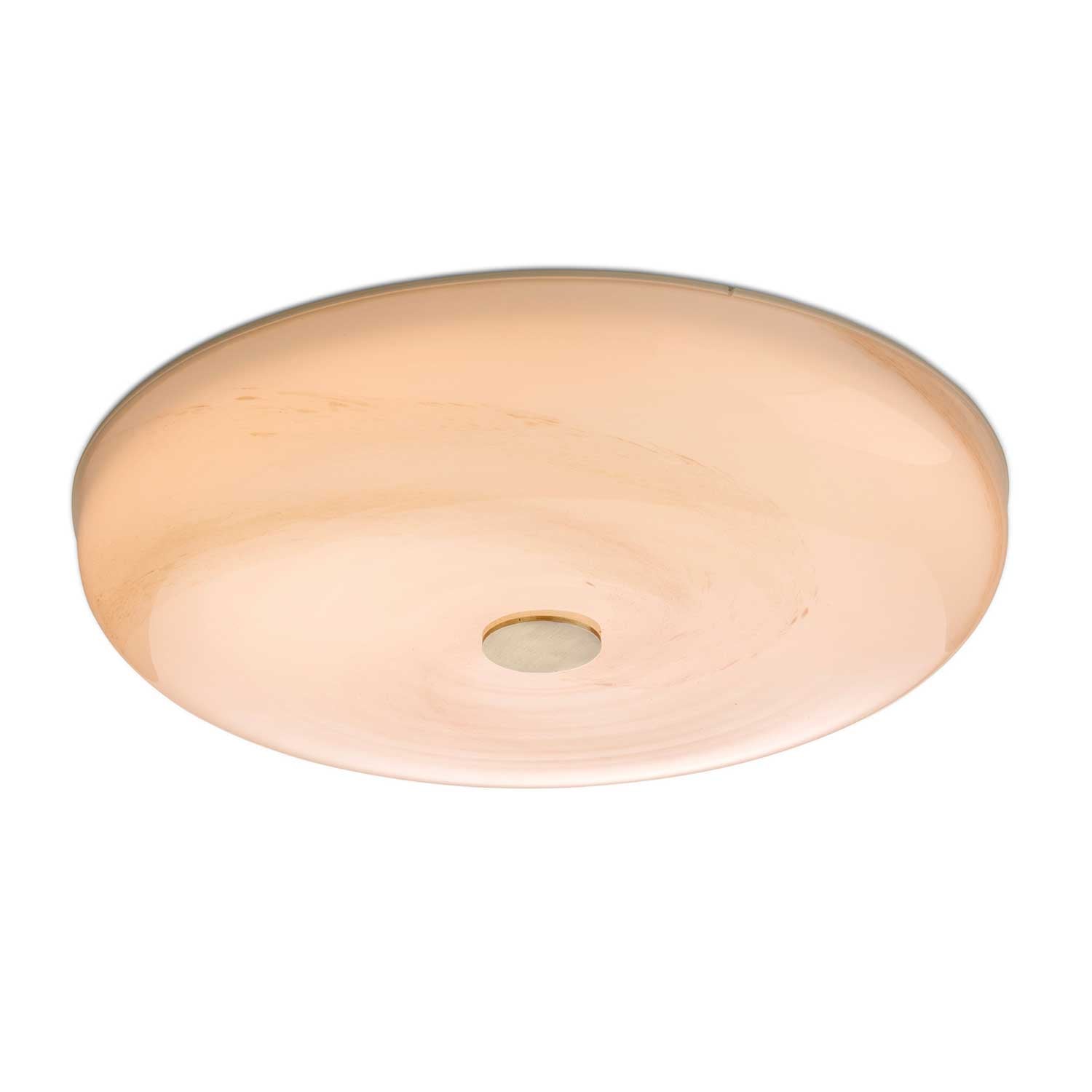Stockholm - Plafonnier en verre effet marbre blanc pour chambre