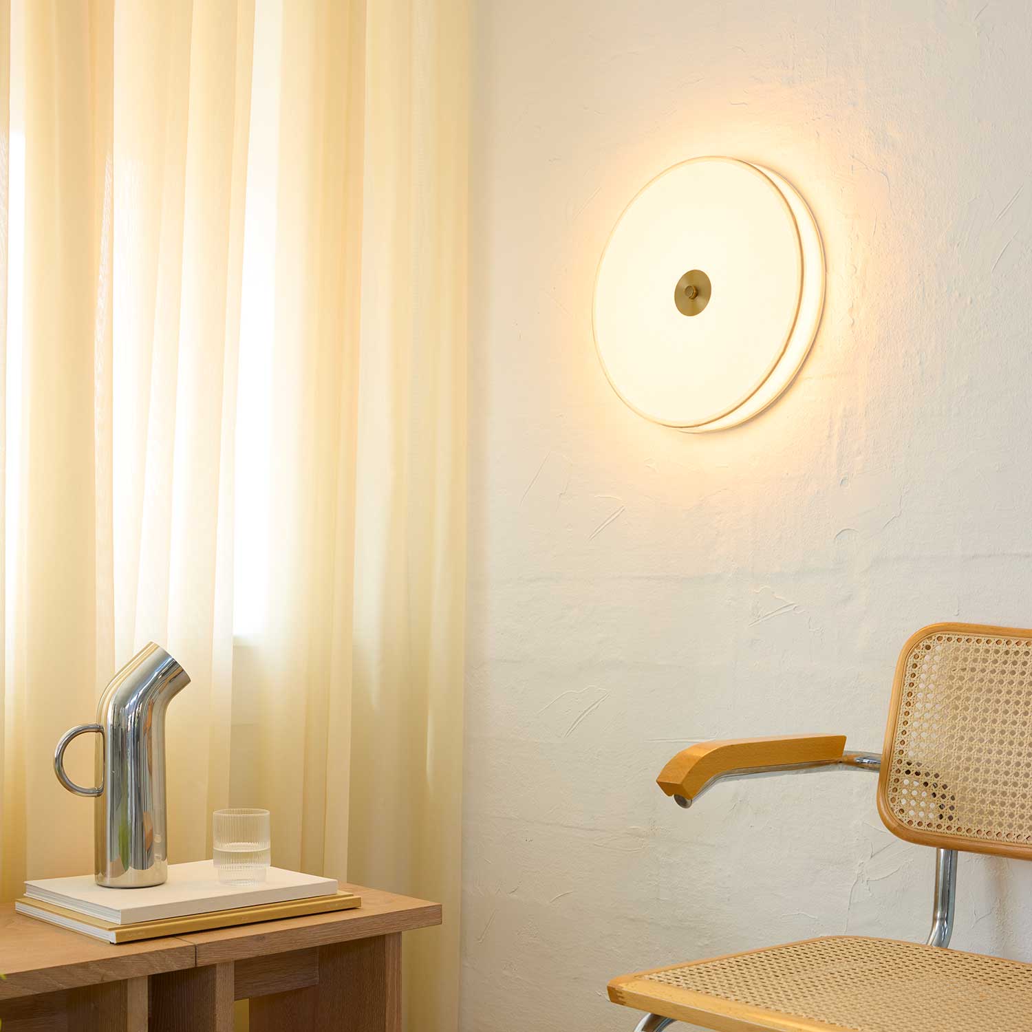 Pantalla - Plafón LED de tela diseño vintage para salón
