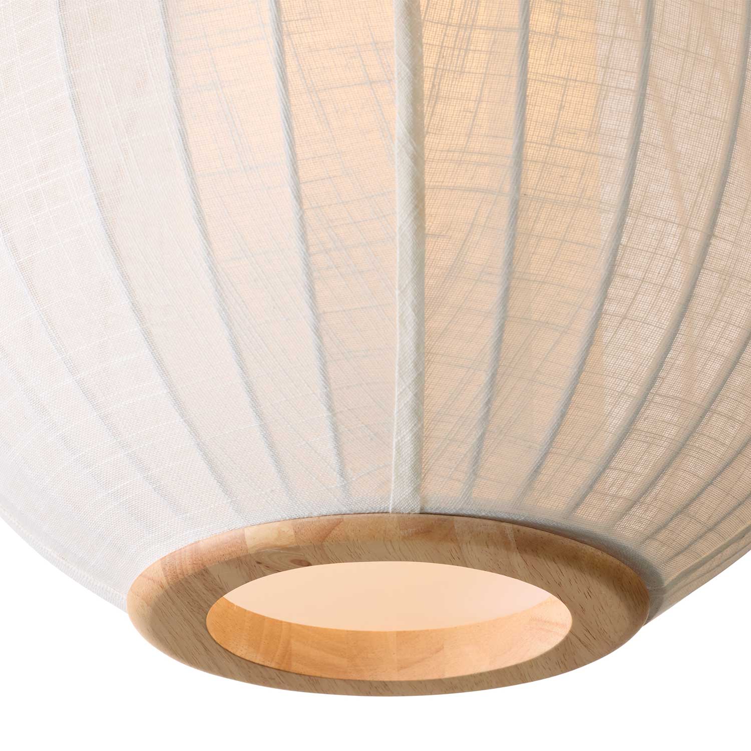 Balloon - Suspension boule en tissu et bois design scandinave