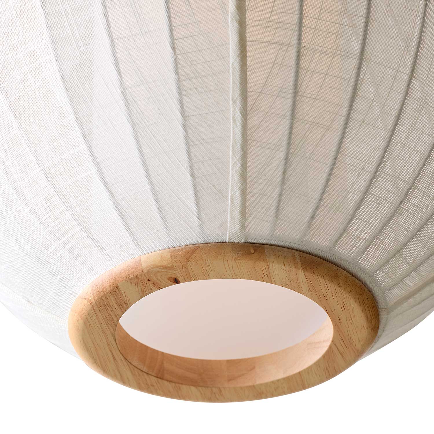 Balloon - Suspension boule en tissu et bois design scandinave