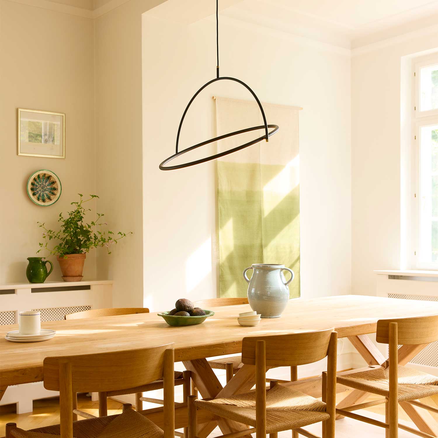 Tilt - Suspension LED moderne et minimaliste pour salon