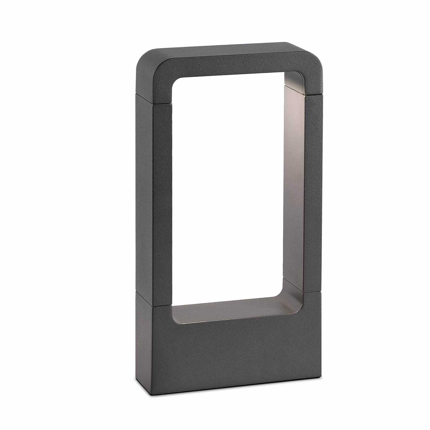 Das - Baliza led exterior en acero gris basalto para jardín