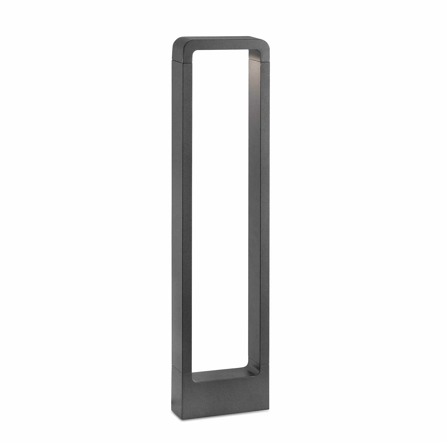 Das - Baliza led exterior en acero gris basalto para jardín
