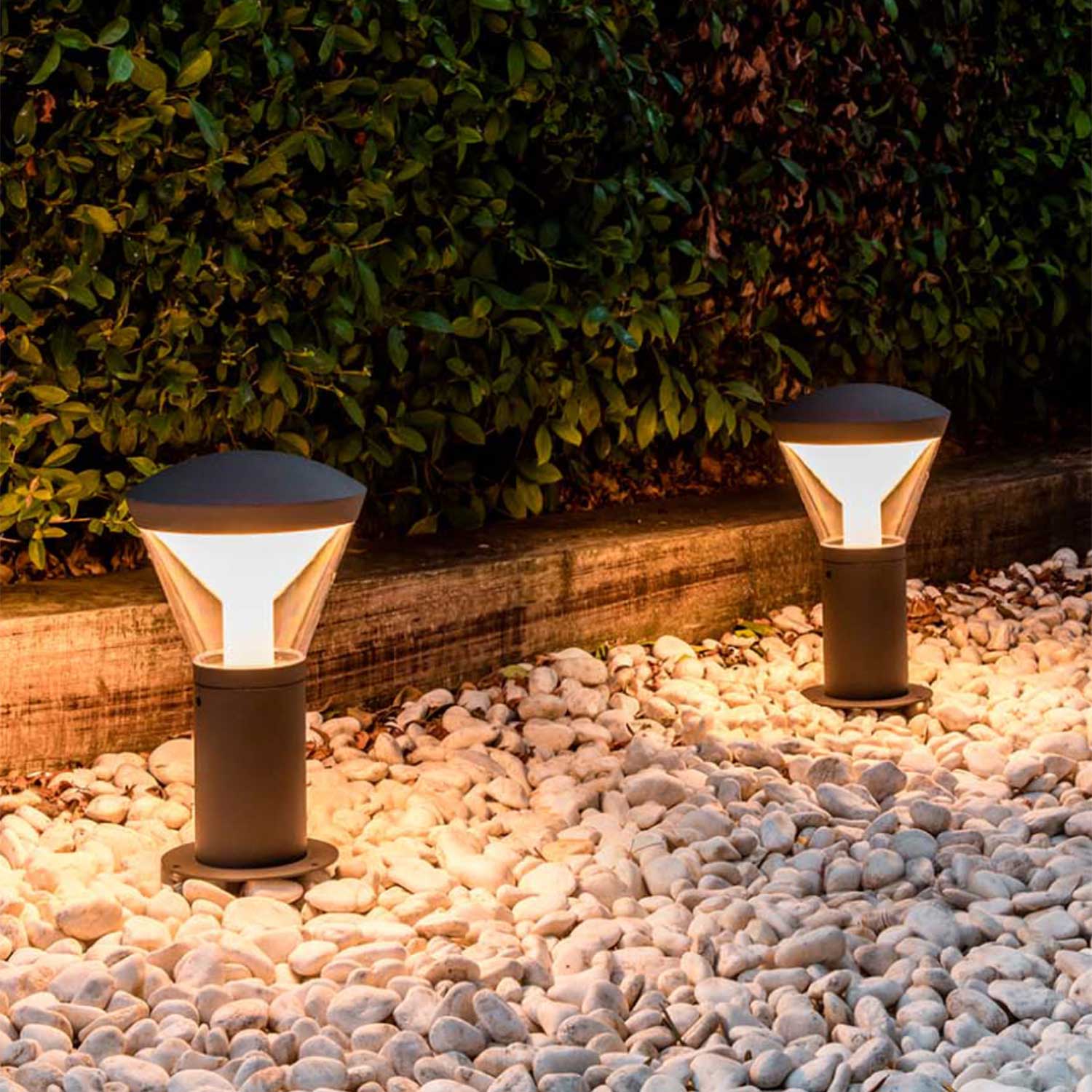 Shelby - Lámpara baliza led de jardín estilo moderno
