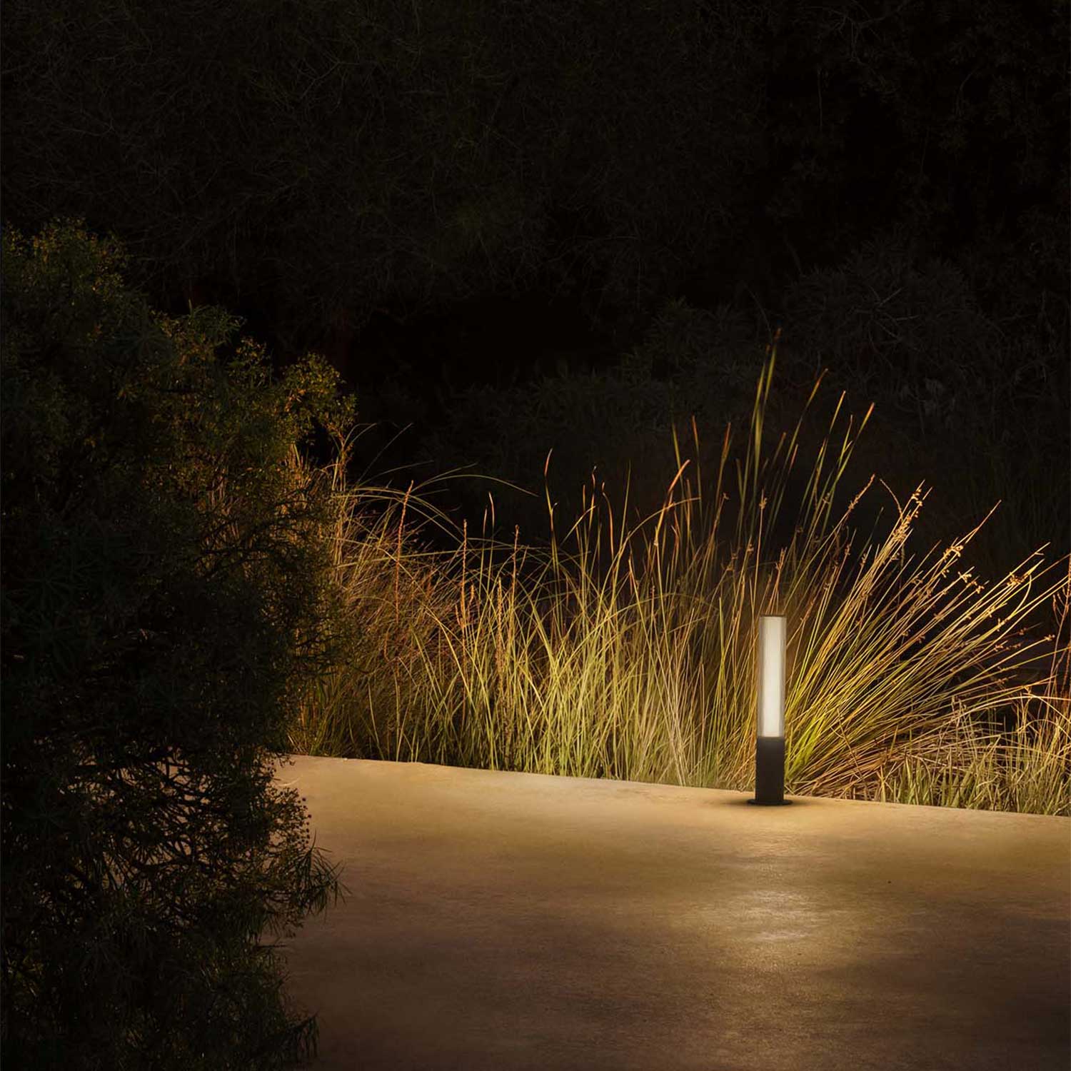Tura - Borne led extérieure contemporaine pour jardins et terrasses
