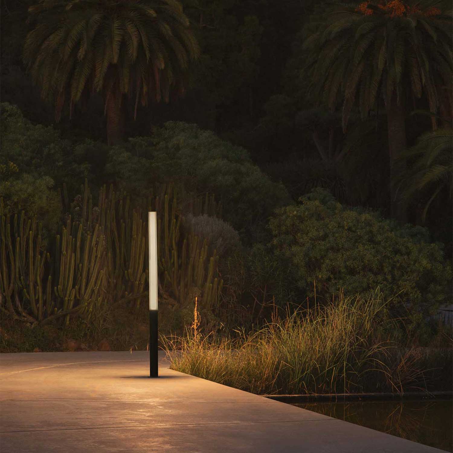 Tura - Borne led extérieure contemporaine pour jardins et terrasses