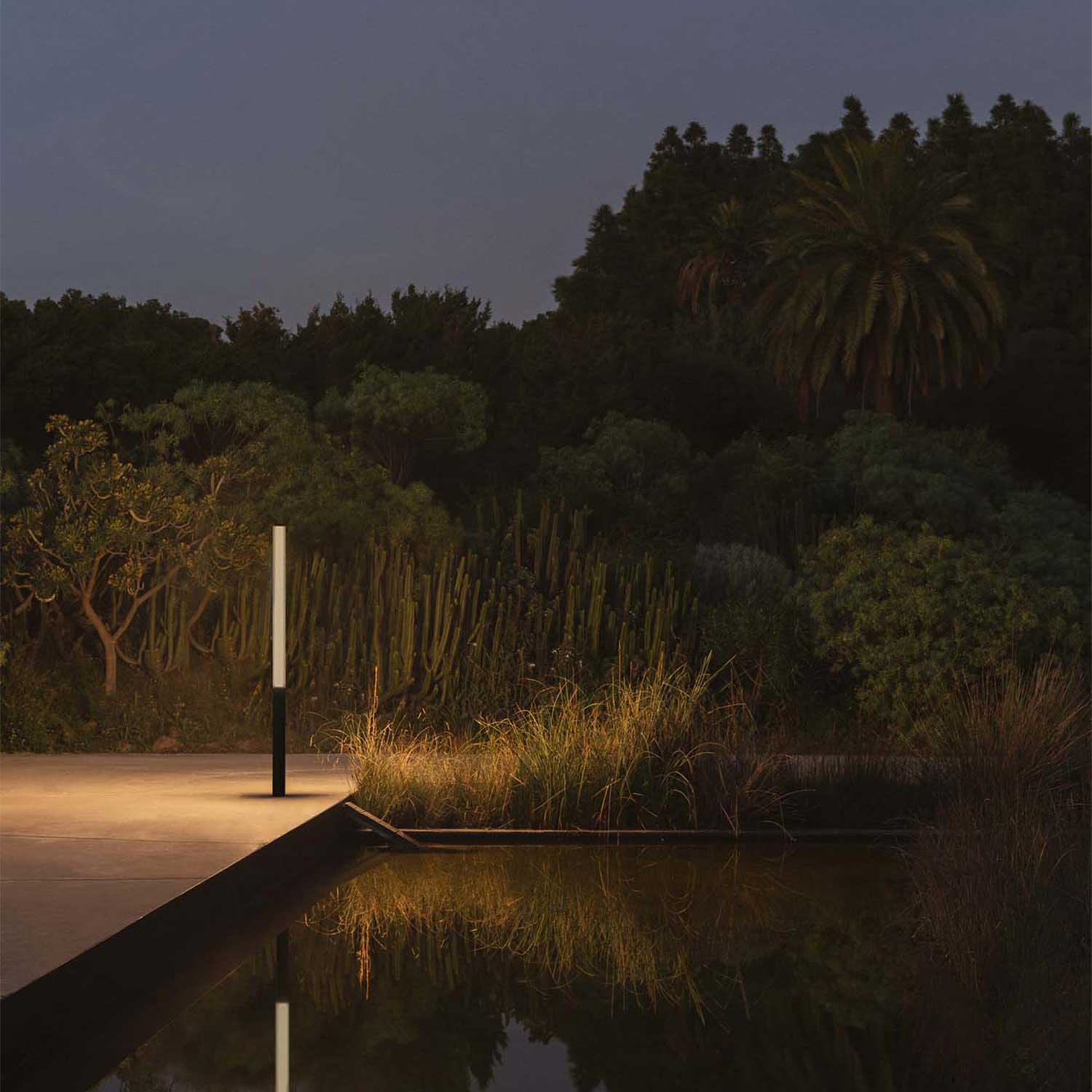 Tura - Borne led extérieure contemporaine pour jardins et terrasses