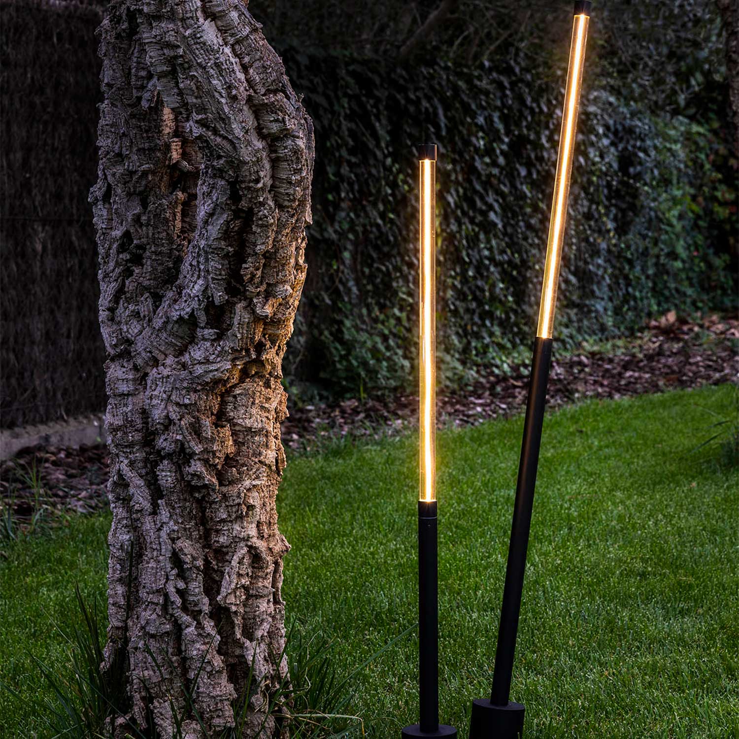 Bambou - Lampe piquet led pour éclairage de jardin
