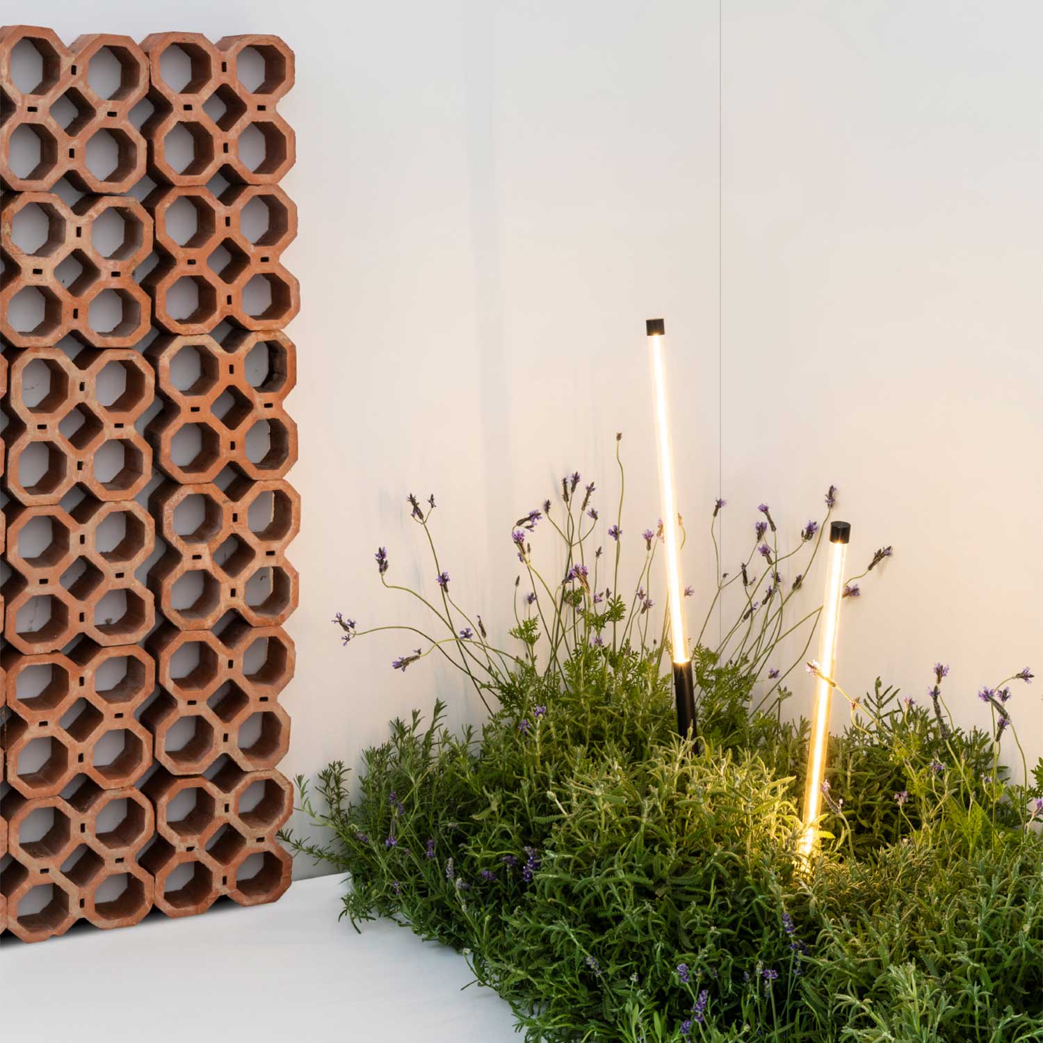 Bambou - Lampe piquet led pour éclairage de jardin