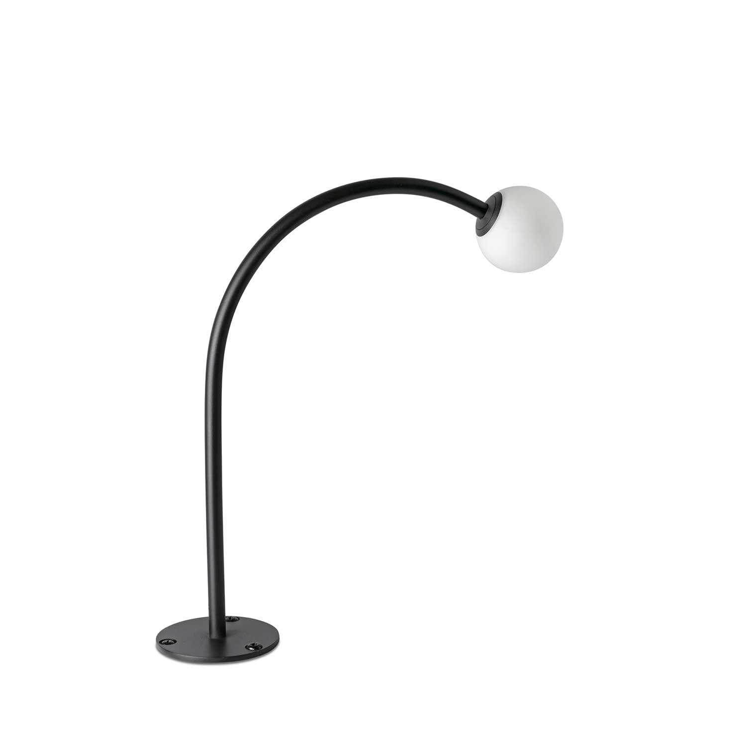 Cuca - Potelet led de jardin en acier noir design moderne