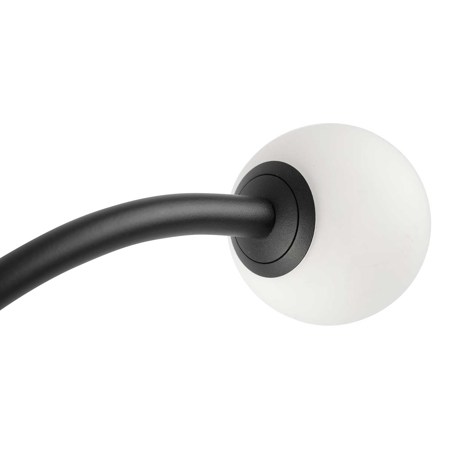 Cuca - Potelet led de jardin en acier noir design moderne