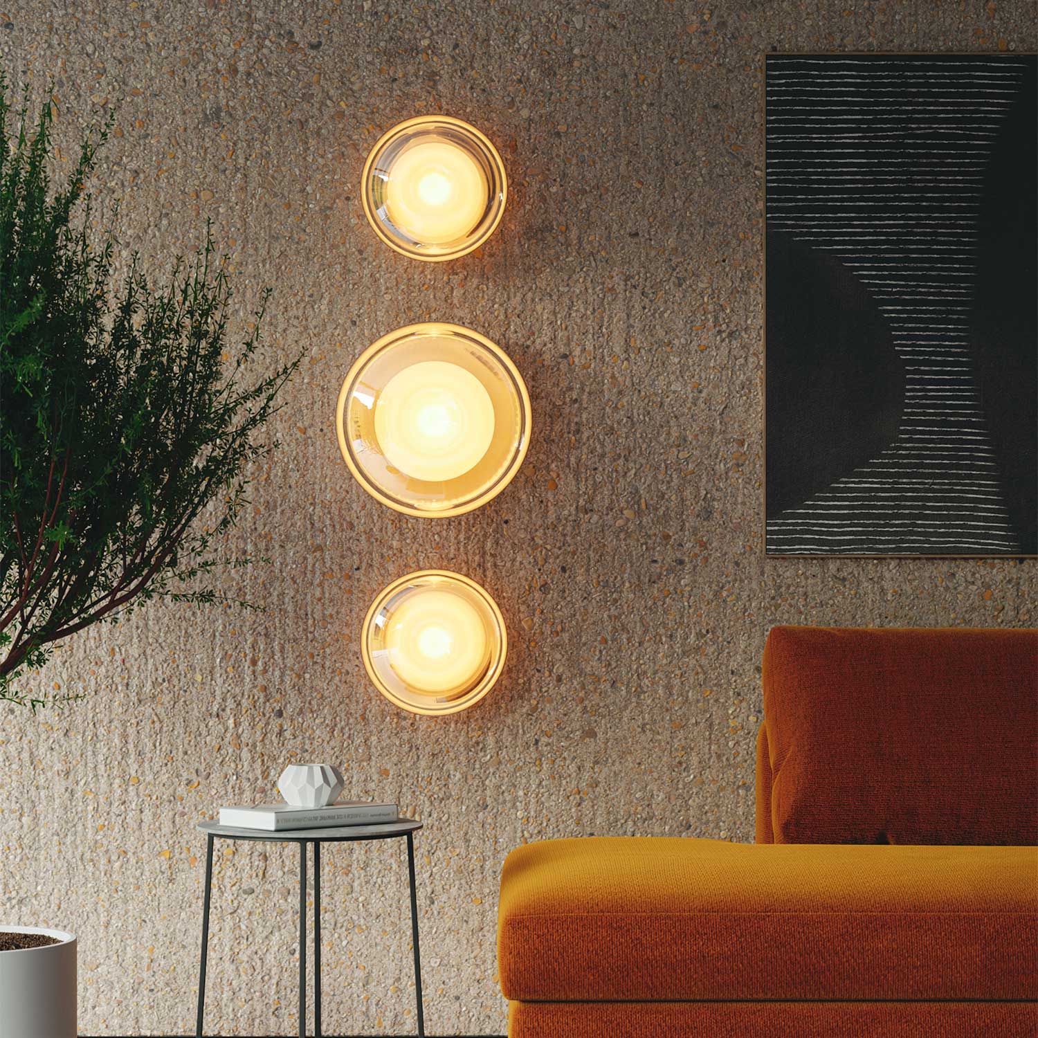 Bond - Applique murale en verre pour intérieur design et luxueux