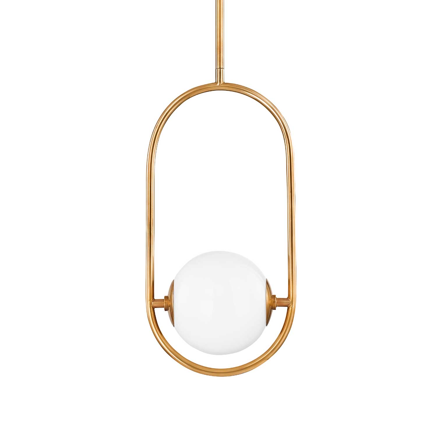 Everley - Suspension doré en laiton et boule en verre design