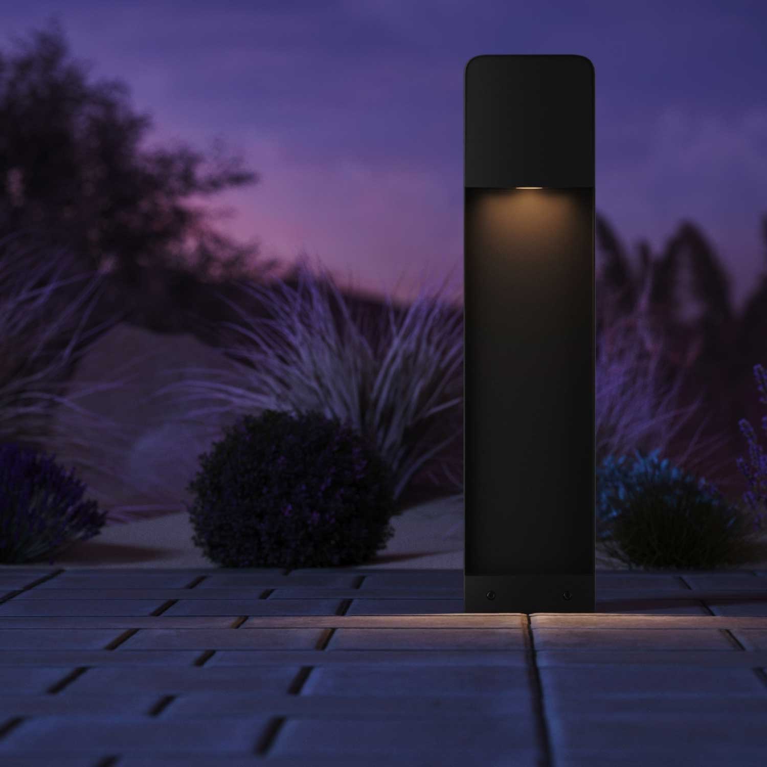 Porte - Borne LED lumineuse moderne design d'extérieur