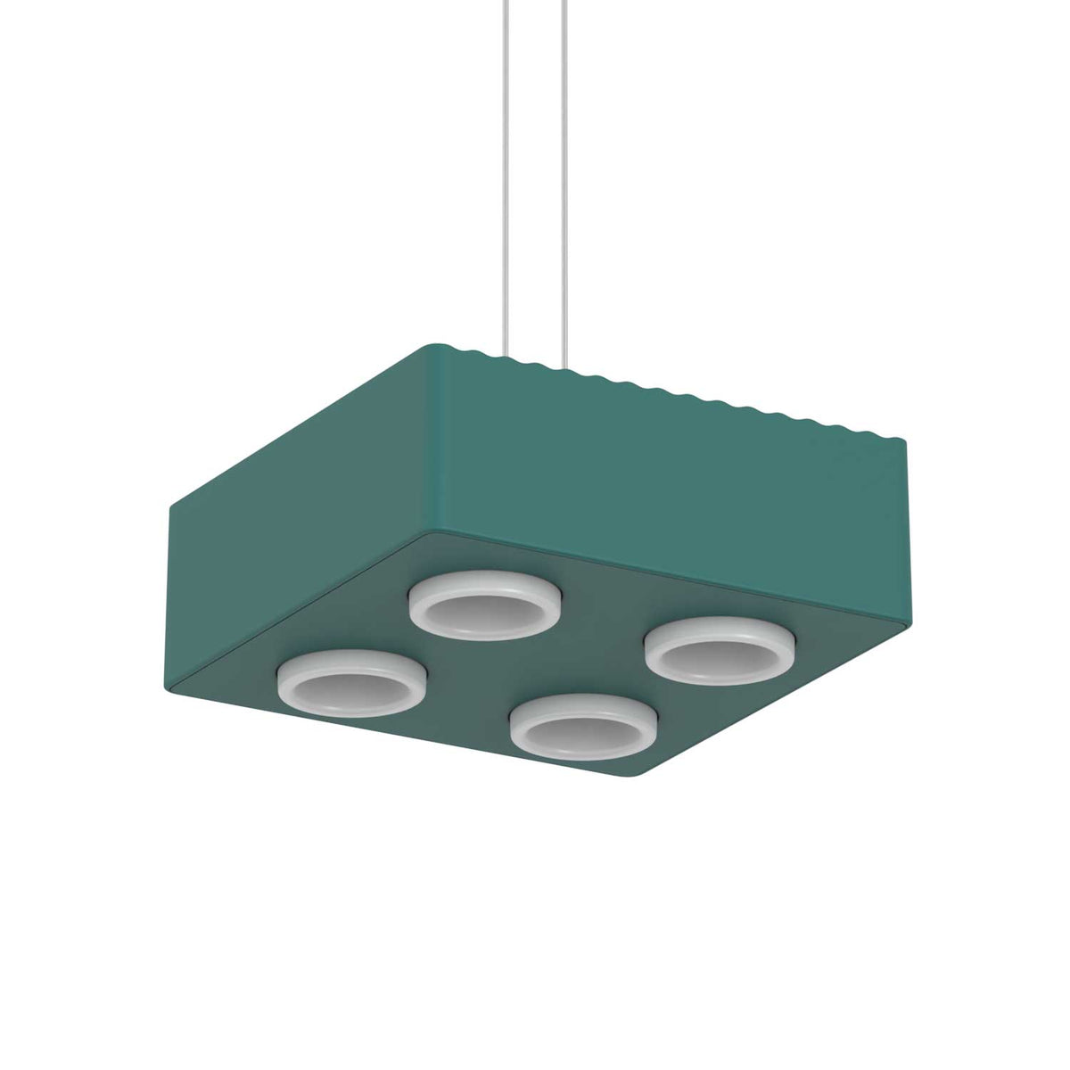 DOMINO - Lámpara colgante LED modular de aluminio, longitud de 20 a 80 cm