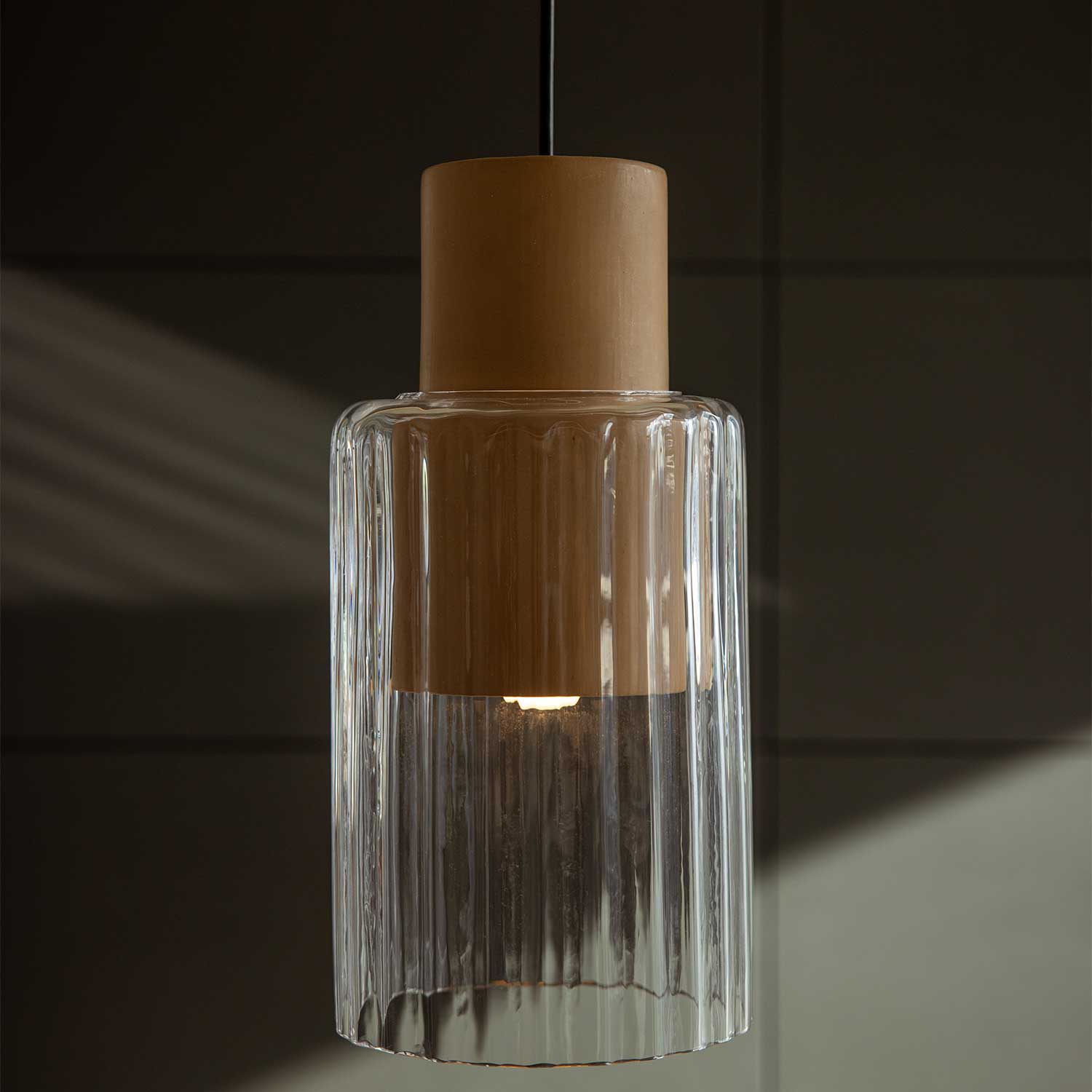 Barro - Suspension luminaire verre design pour cuisine