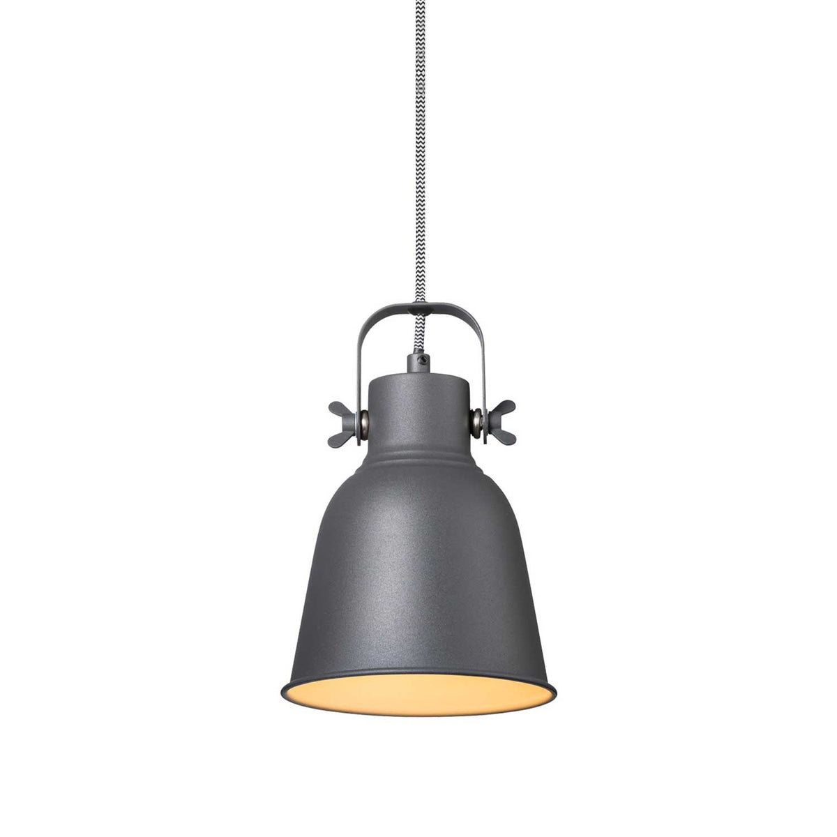 Adrian - Suspension orientable en métal anthracite, style industriel