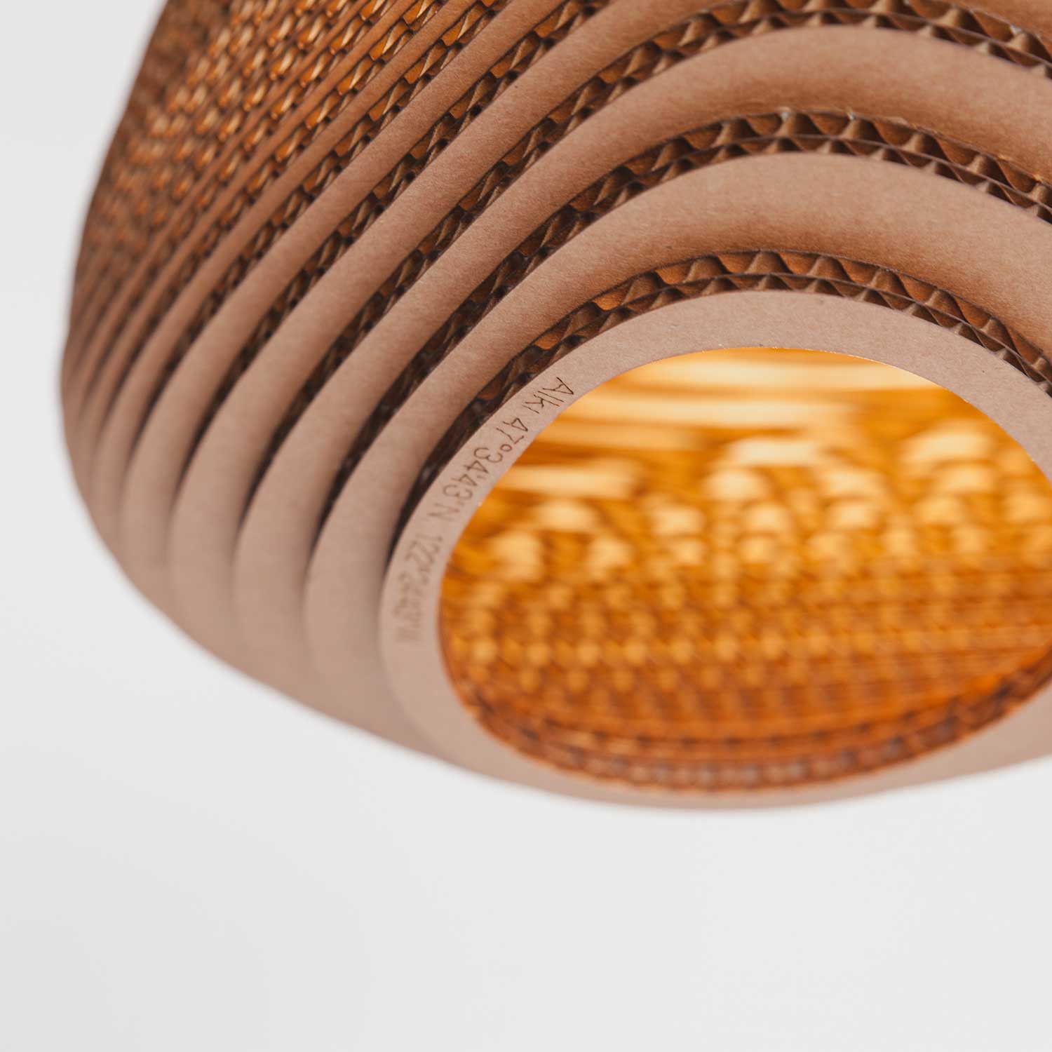 Scraplights Alki - Suspension en carton design pour salon moderne