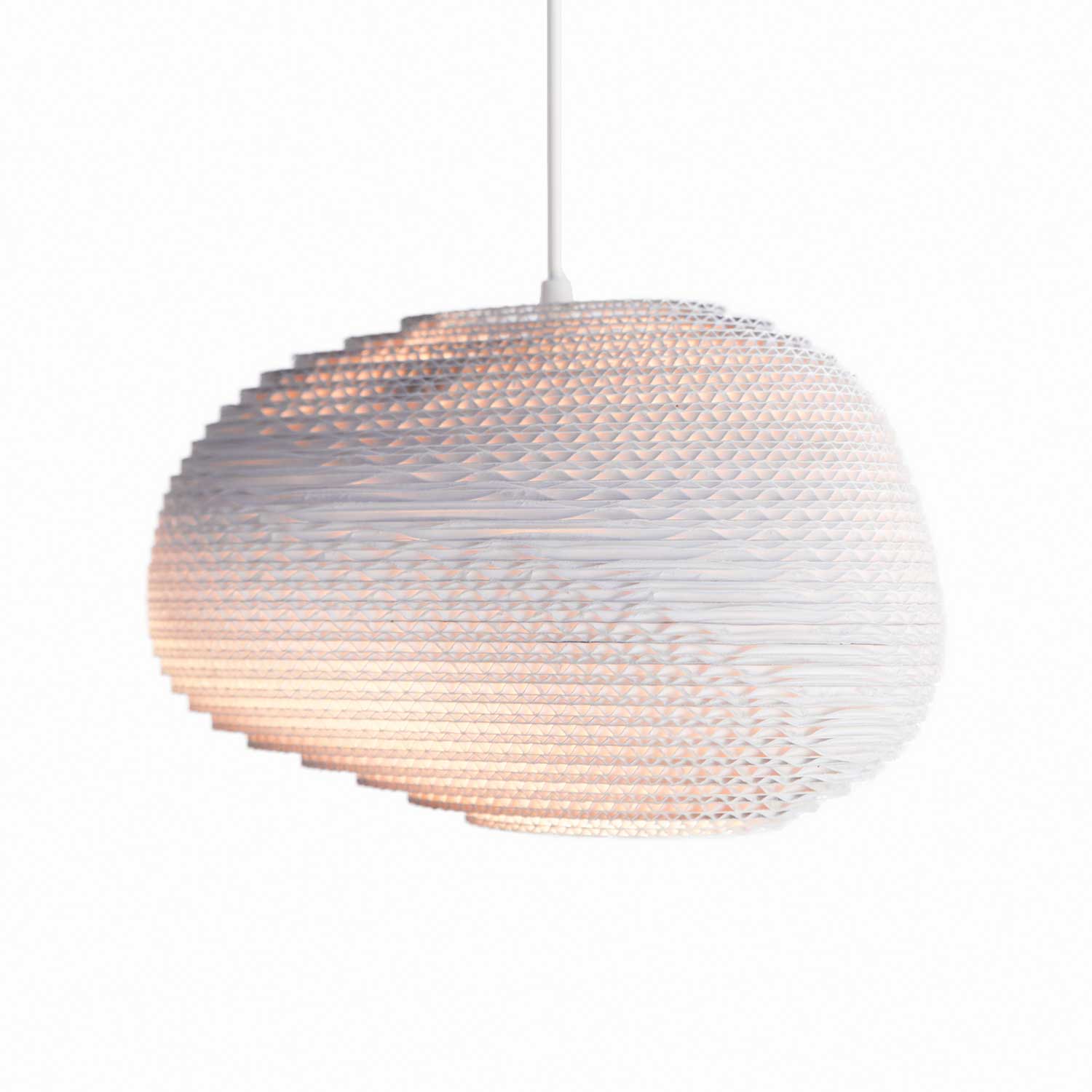 Scraplights Alki - Suspension en carton design pour salon moderne