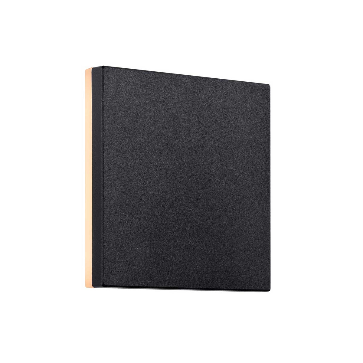 Artego Square - Applique murale d’extérieur LED carrée en aluminium noir, style minimaliste