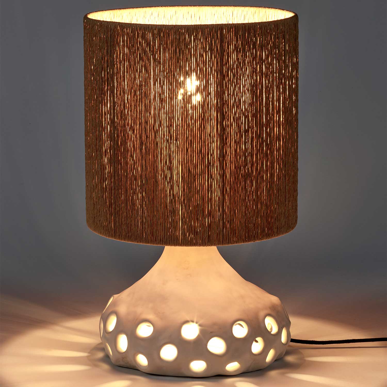 Oya 01 - Lampe à poser en grès