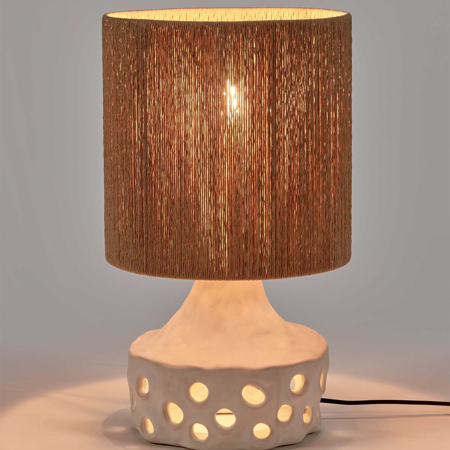 Oya 02 - Lampe à poser en grès