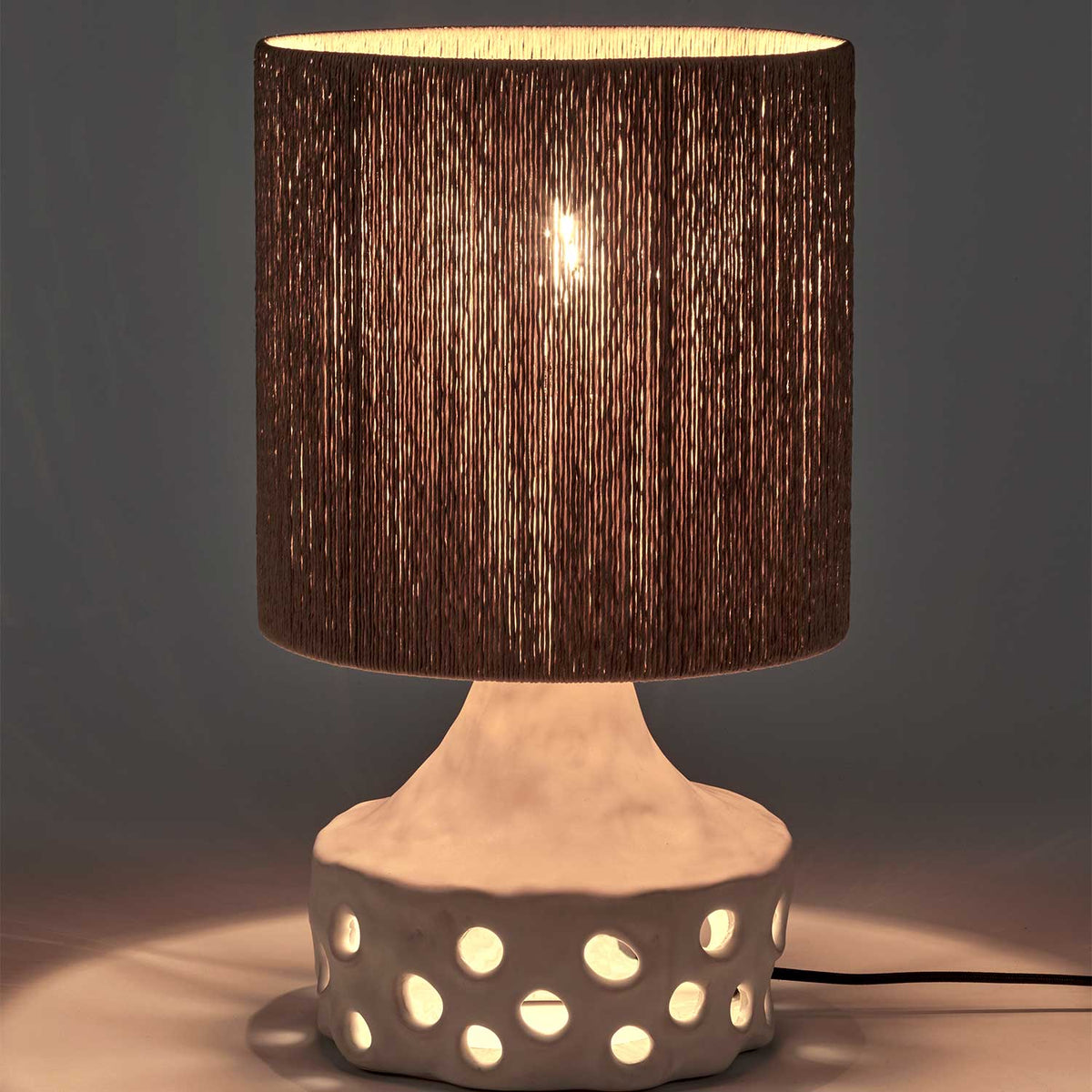 Oya 02 - Lampe à poser en grès