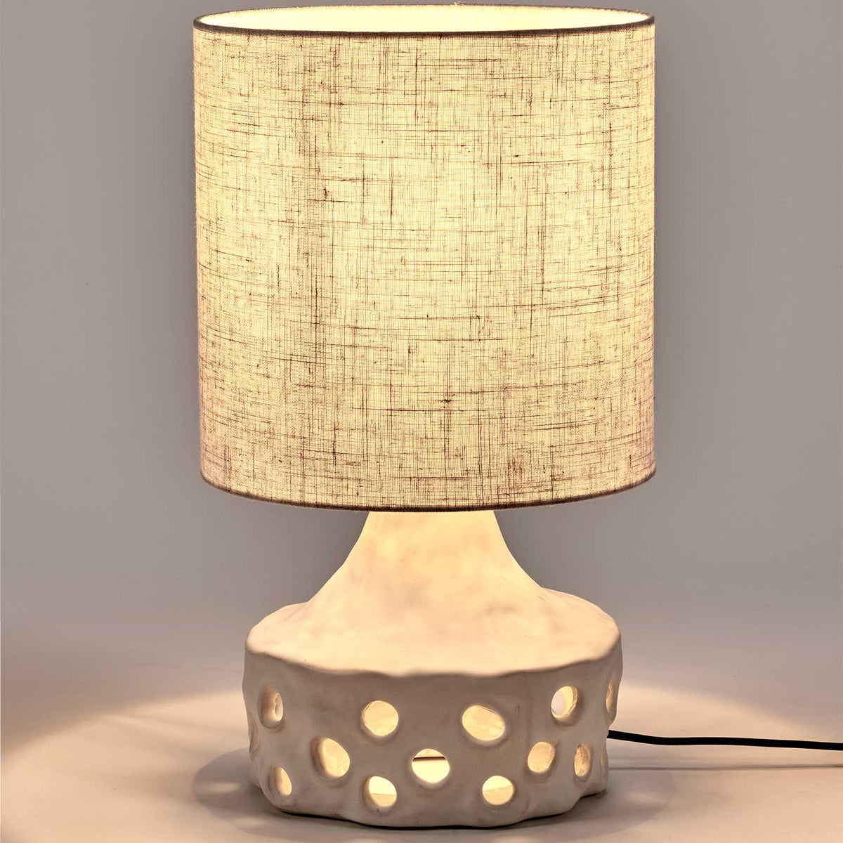 Oya 02 - Lampe à poser en grès