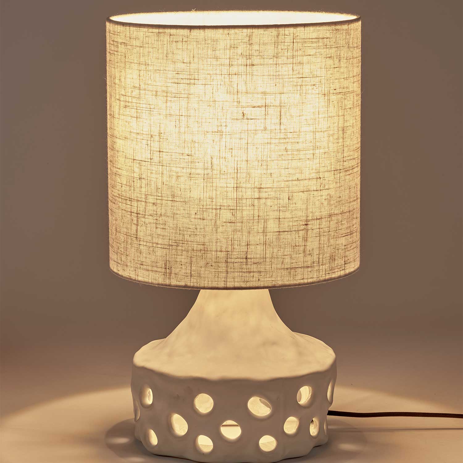 Oya 02 - Lampe à poser en grès