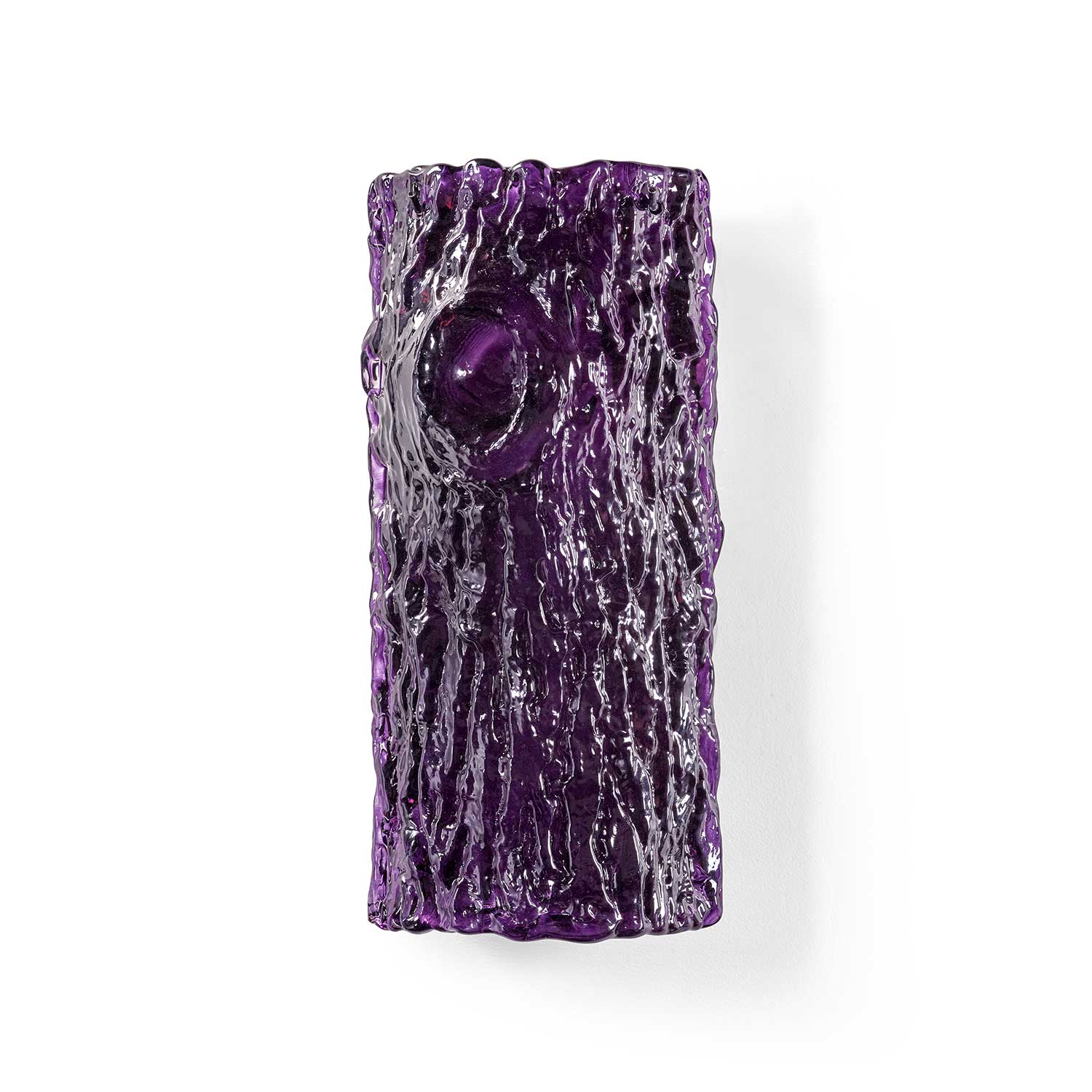 Oak 02 - Applique murale en verre et acier