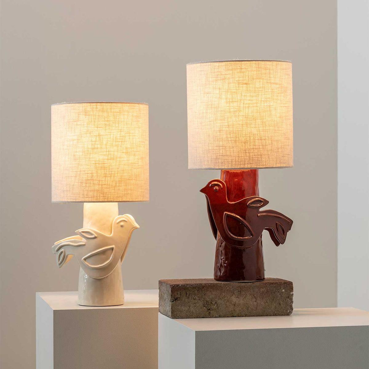 Paloma - Lampe à poser en grès