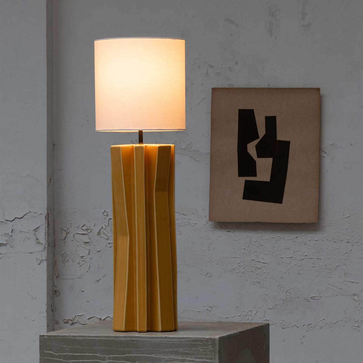 Yucca °3 - Lampe à poser en grès