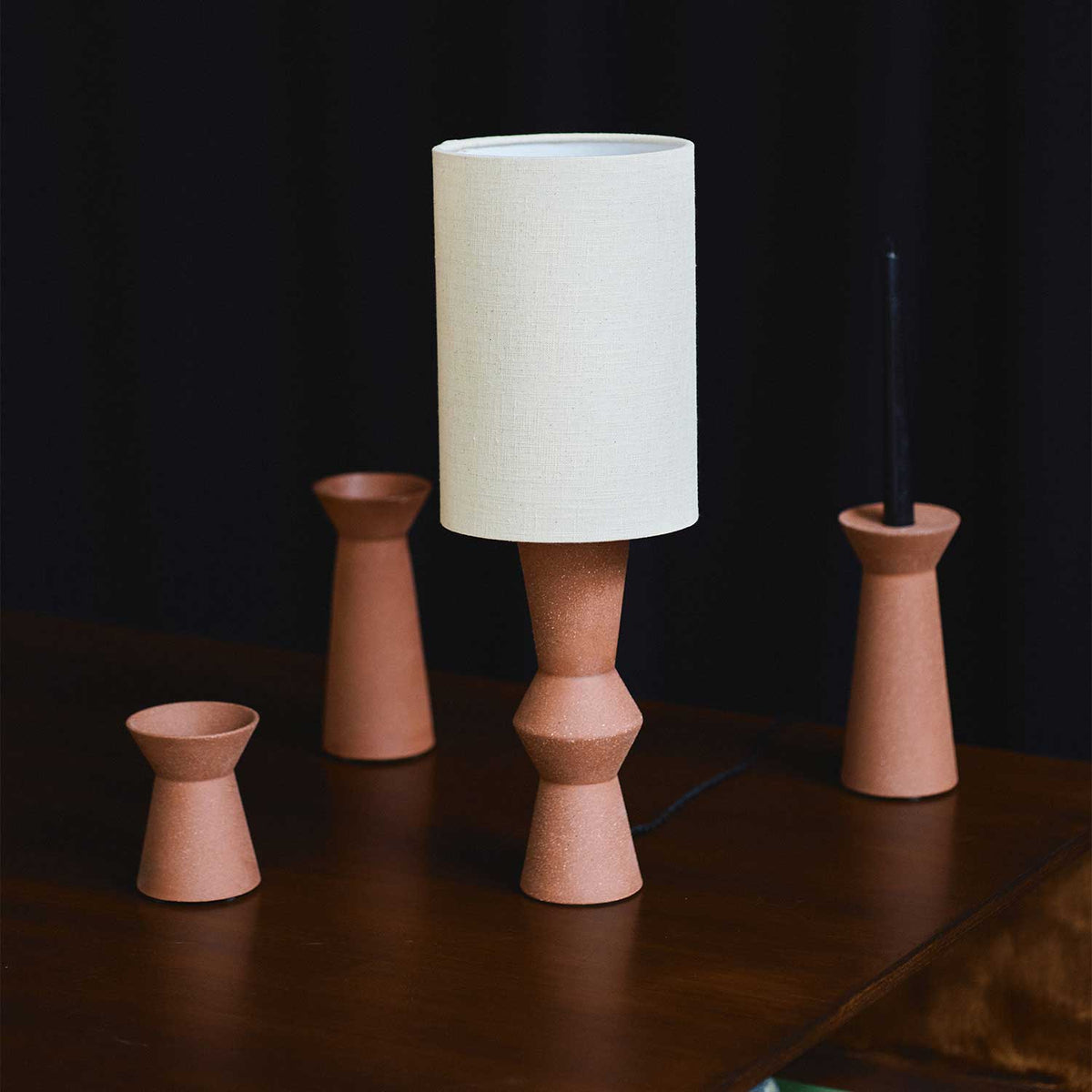 Marie-Ann - Lampe à poser en grès
