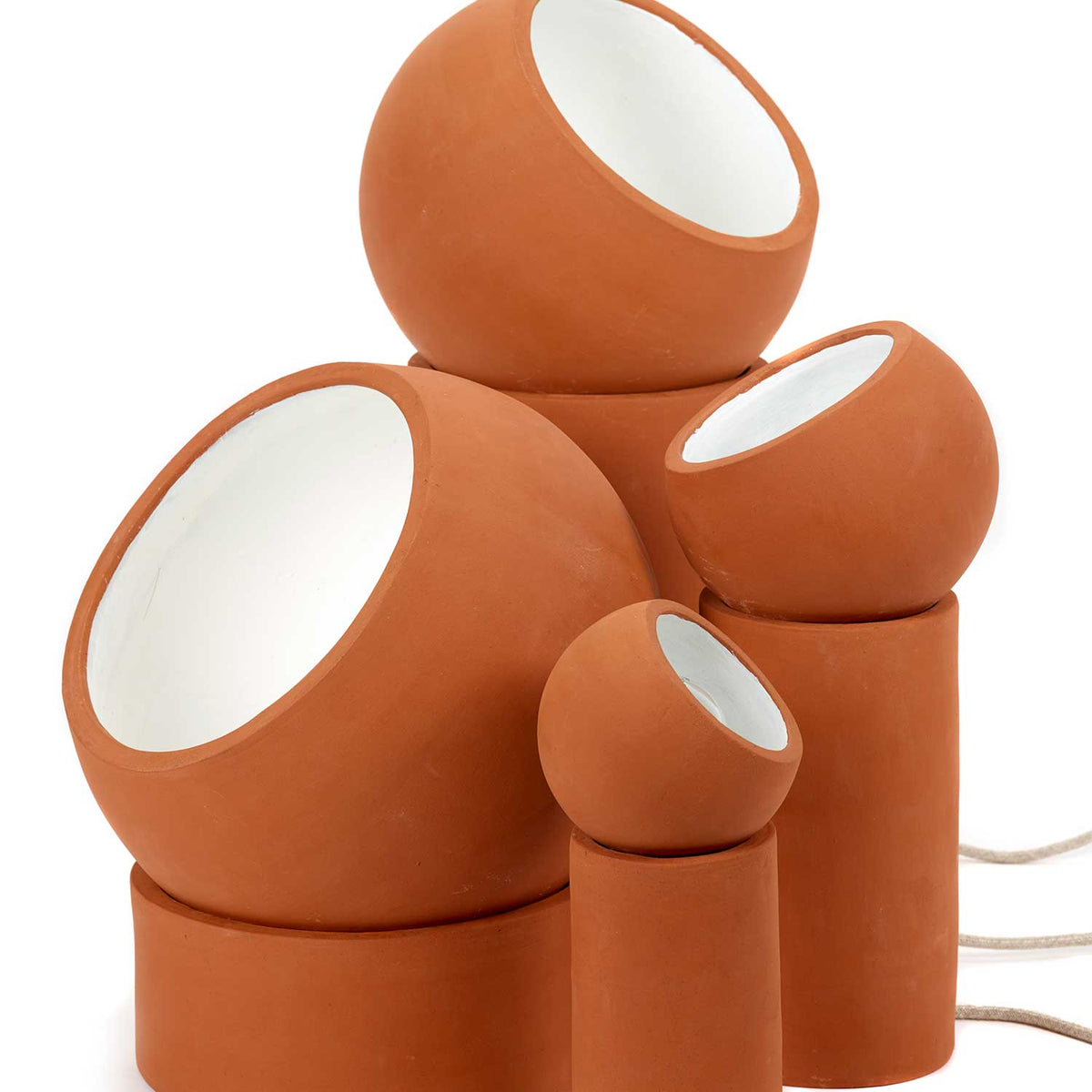 Terra - Lampadaire en terre cuite