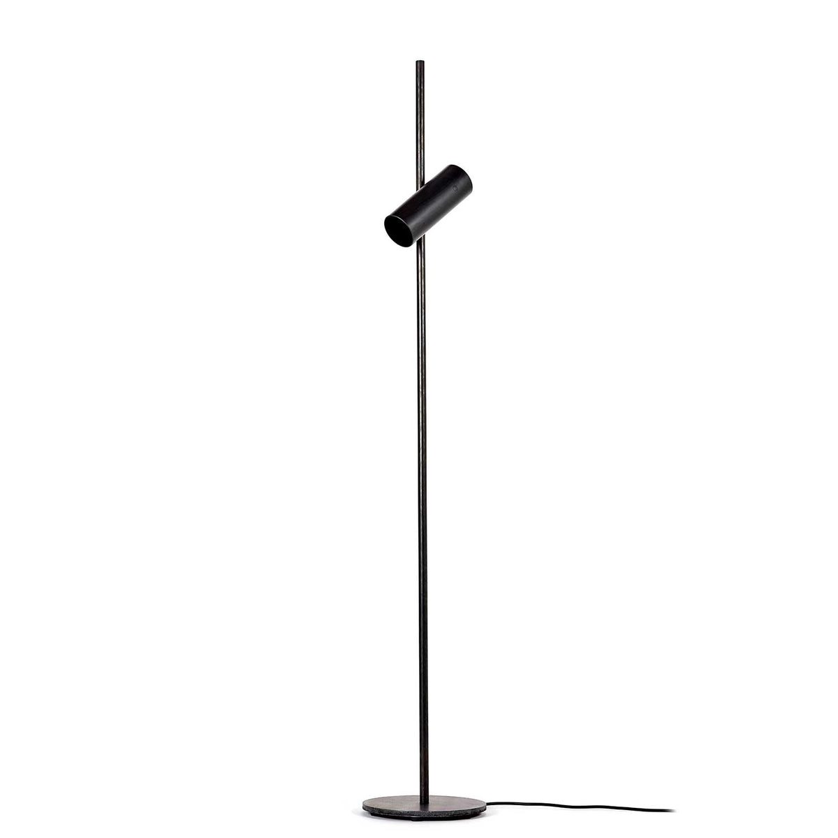 Sofisticato Nr.15 - Lampadaire en acier bleui, style industriel