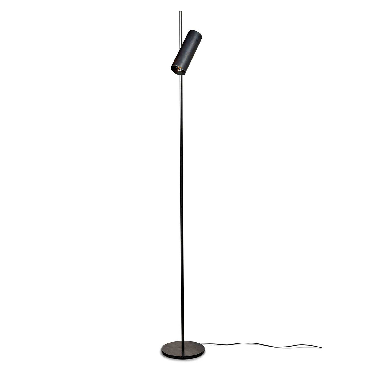 Sofisticato Nr.16 - Lampadaire en acier bleui, style industriel