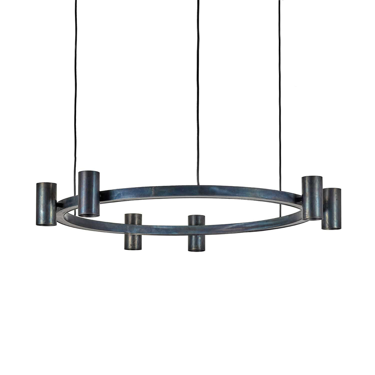 Sofisticato Nr.28 - Suspension en acier bleui, style industriel