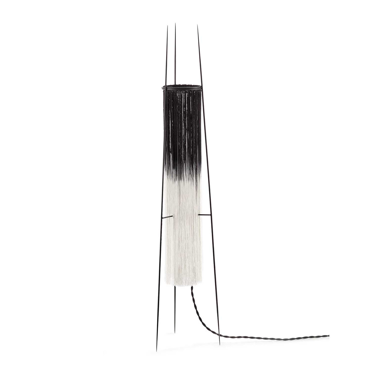 Kiki - Lampe à poser en acier et viscose, style minimaliste