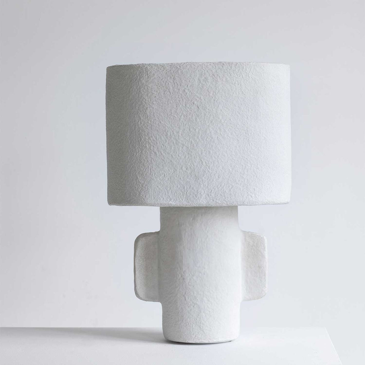 Earth - Lampe à poser en papier mâché, style wabi-sabi