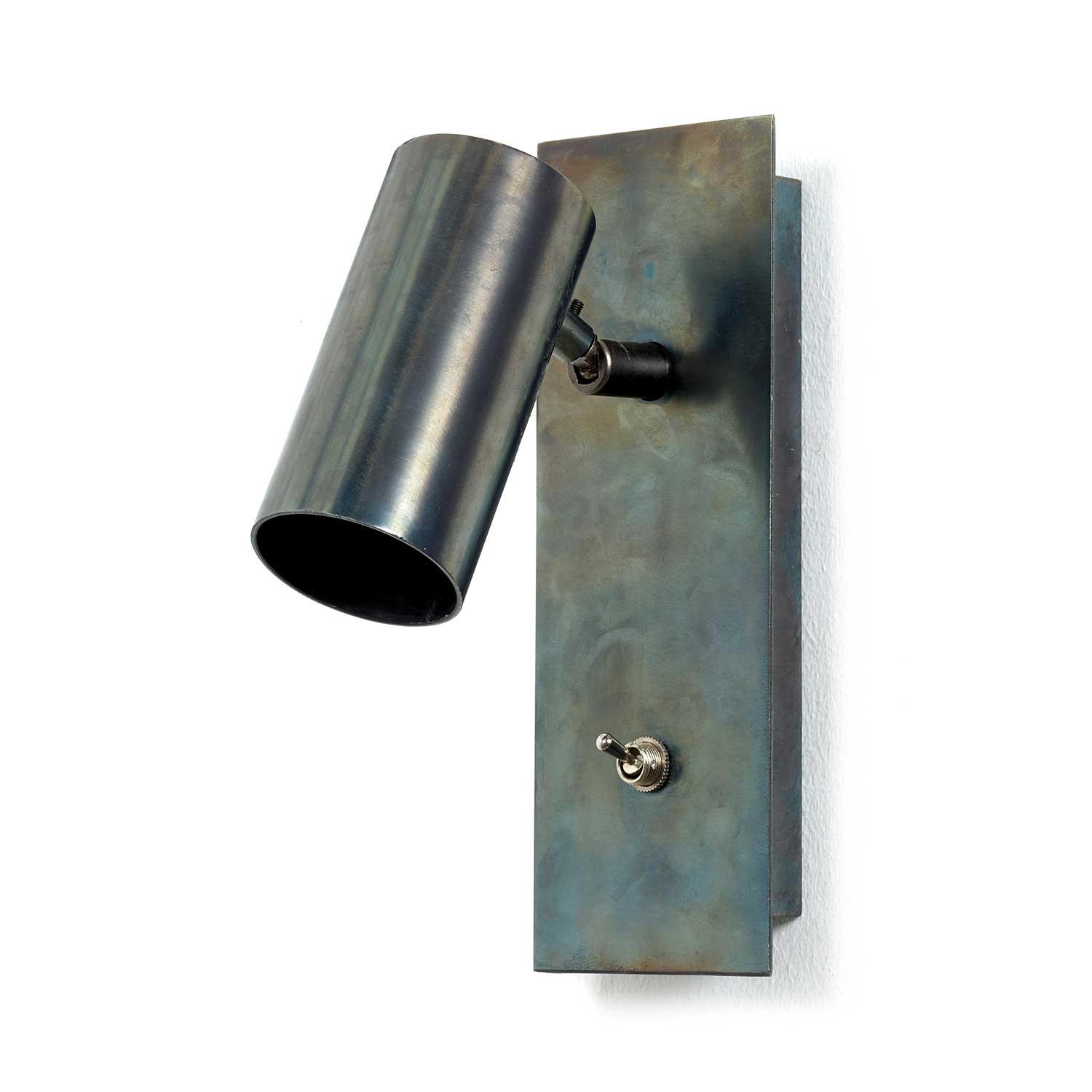Sofisticato Nr.39 - Applique murale en acier bleui, style industriel