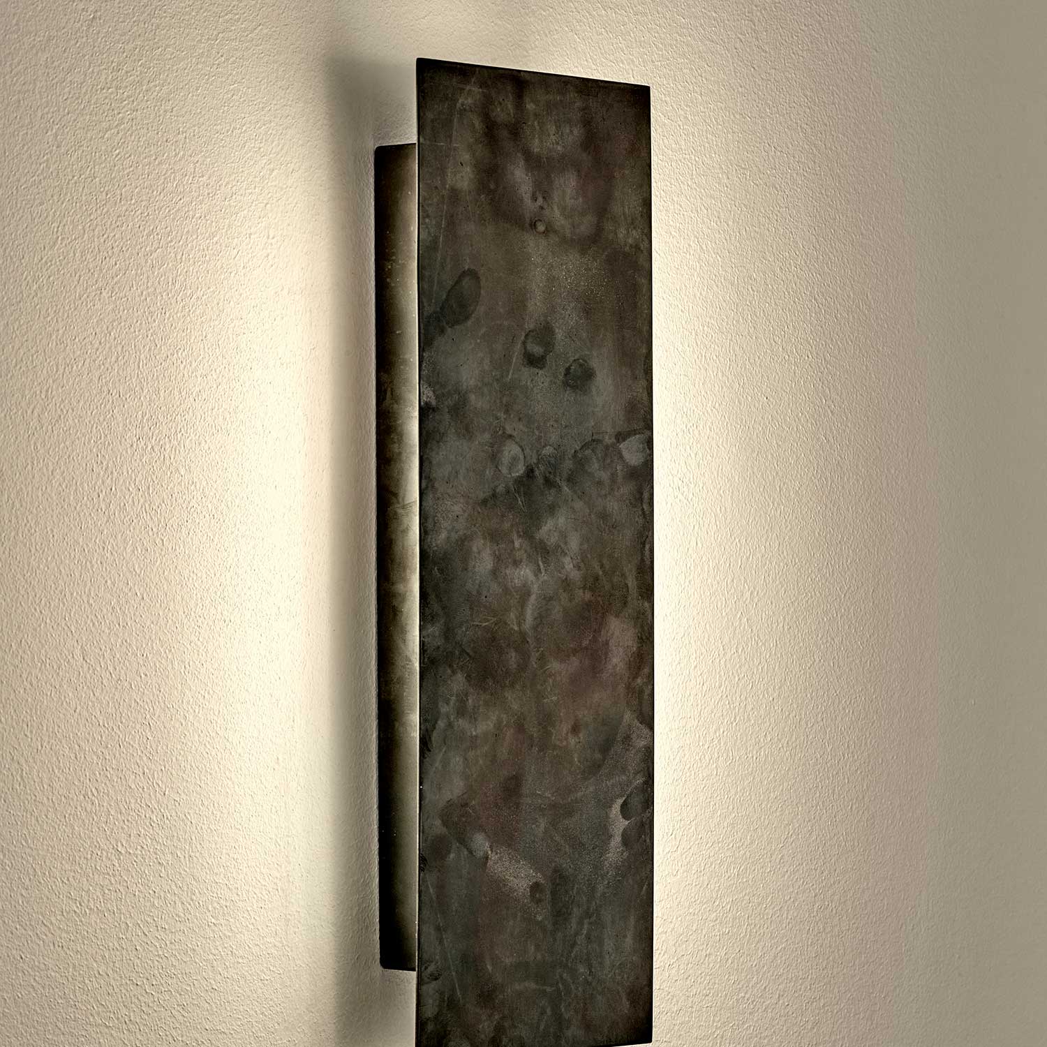 Sofisticato Nr.41 - Applique murale LED en acier bleui, style industriel