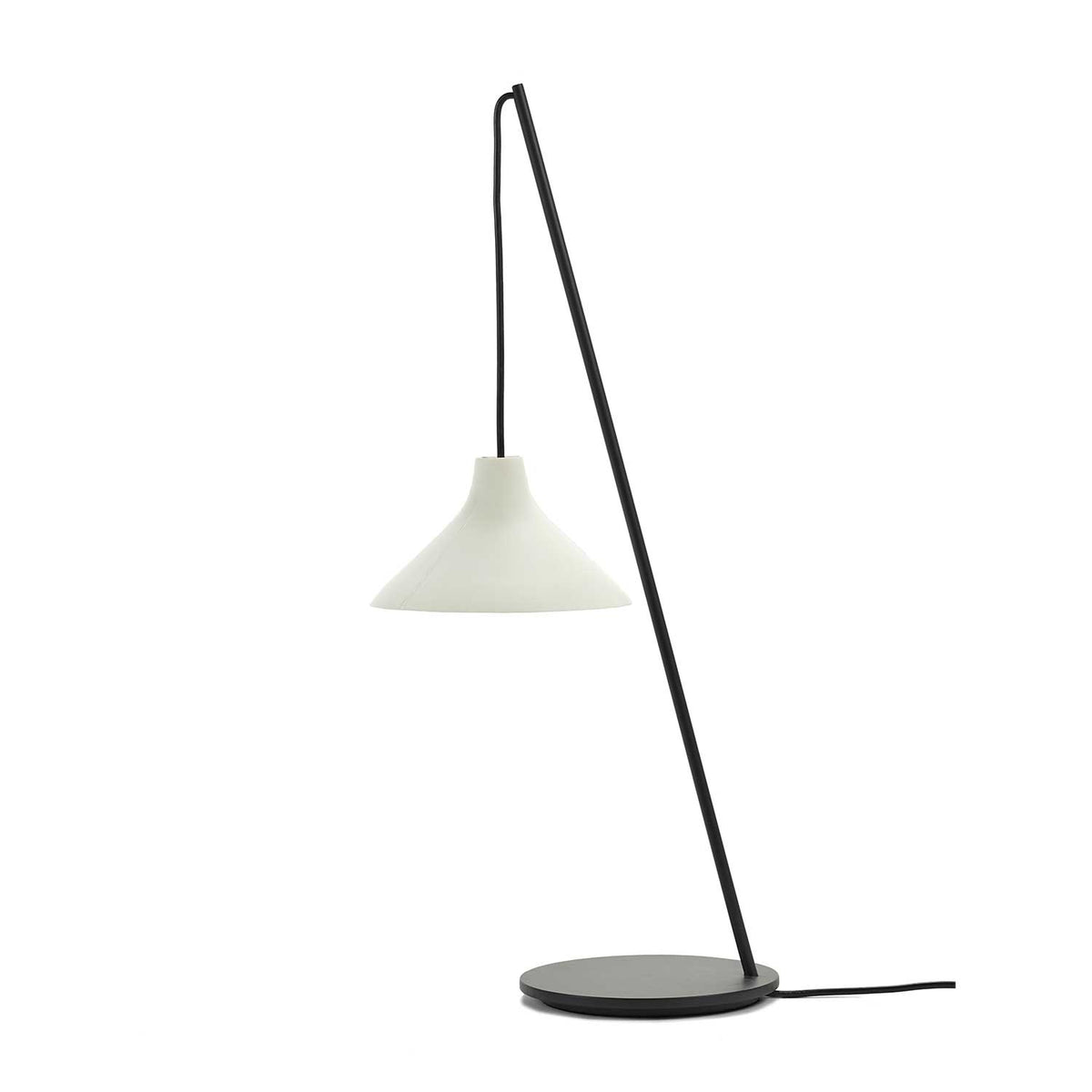 Seam - Lampe à poser en acier et porcelaine