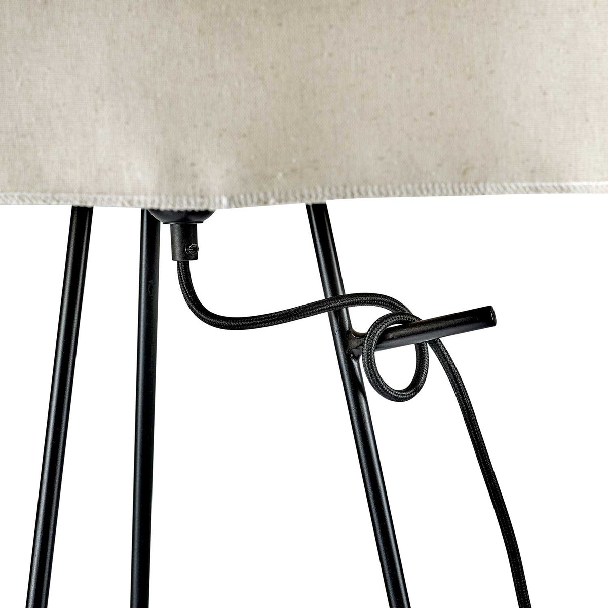Nomad - Lampadaire en acier et lin