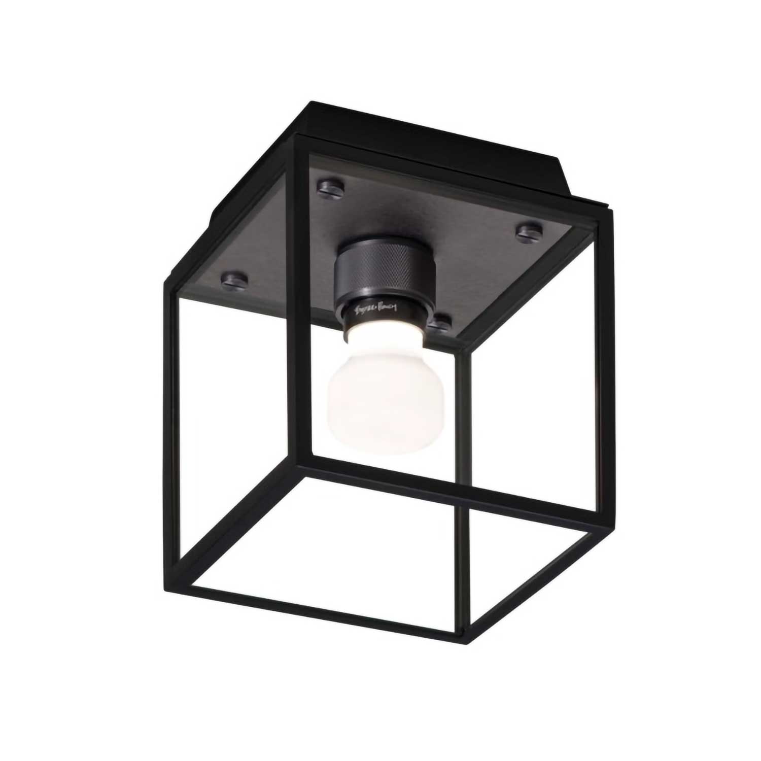 Caged Wet Small - Plafoniera bagno in metallo design industriale