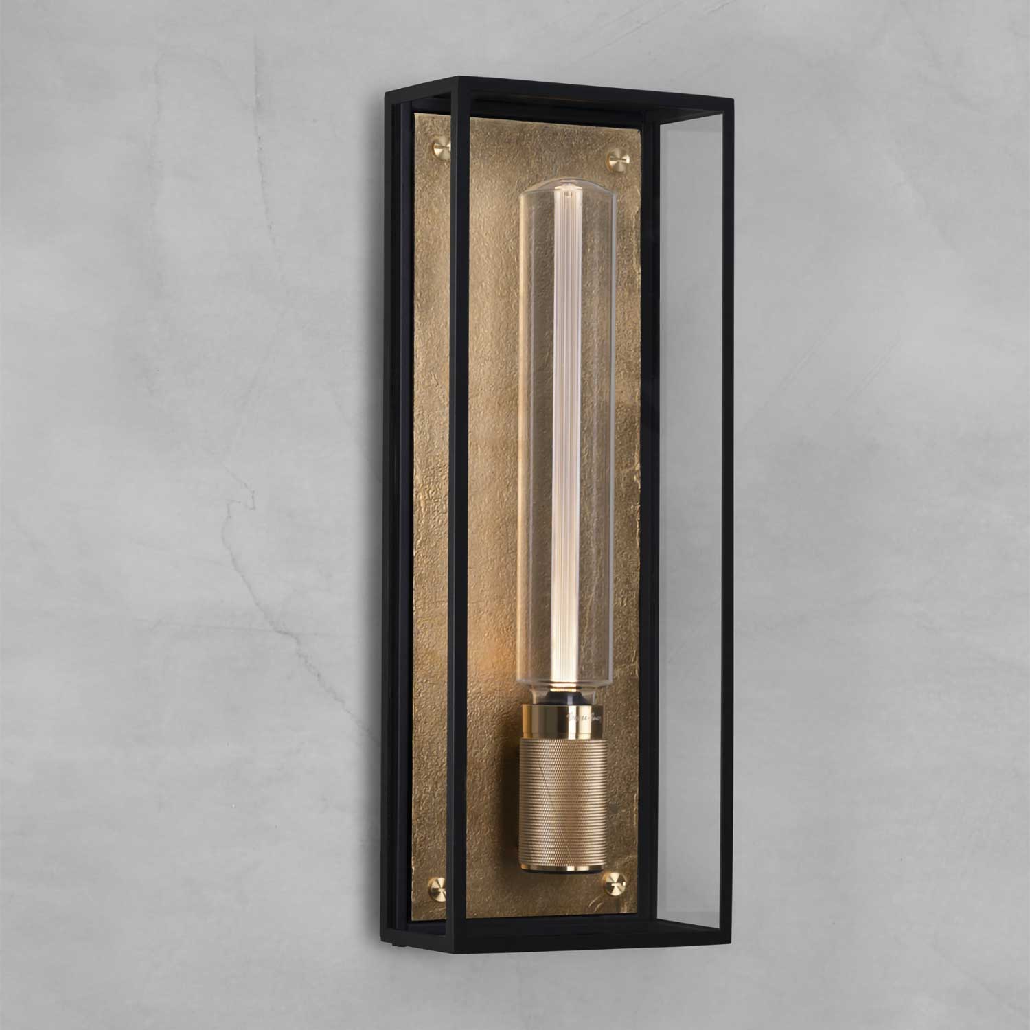 Caged Wet Large - Industrial design bathroom wall sconce