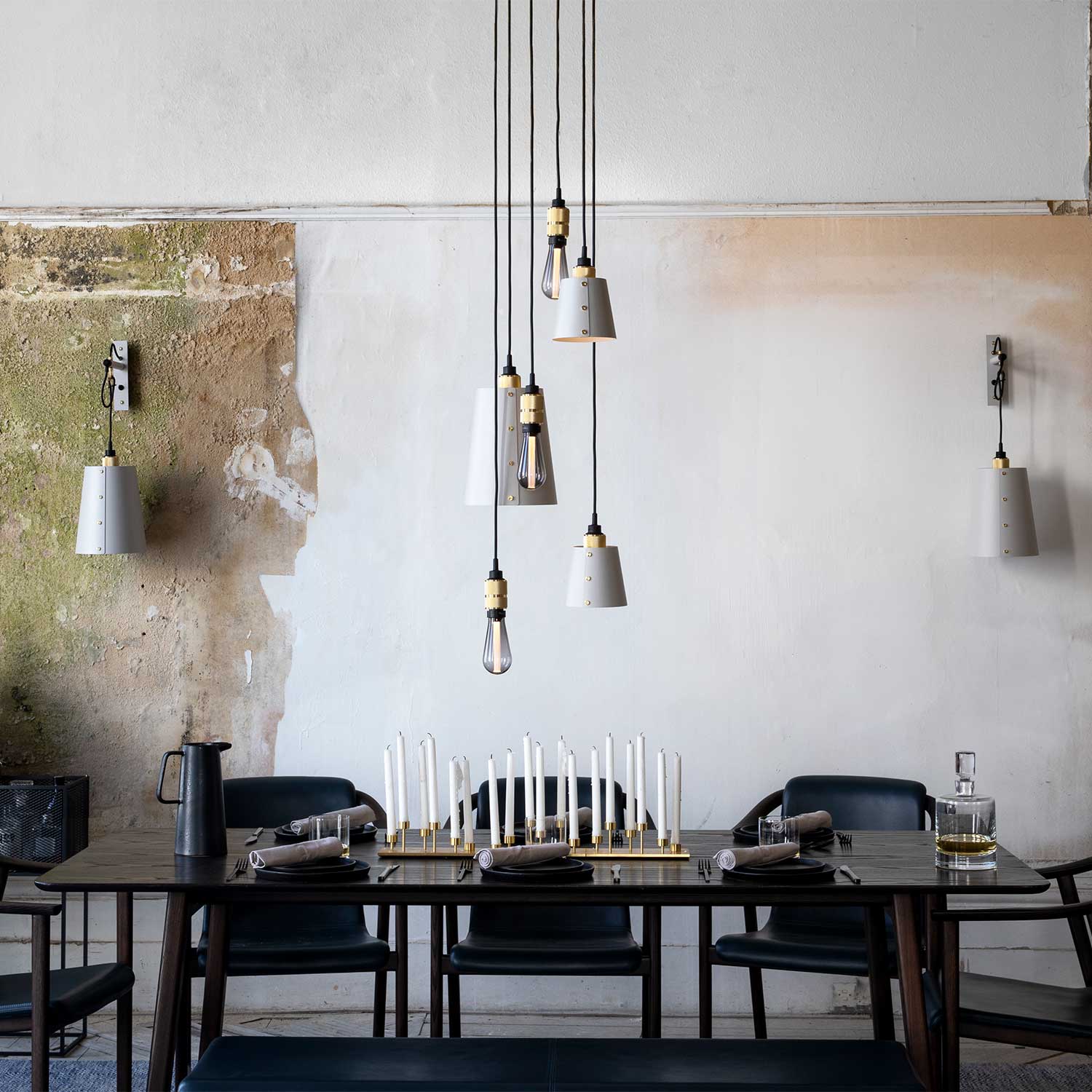 Hooked 6.0 Mix - Lustre design industriel pour descente d'escalier